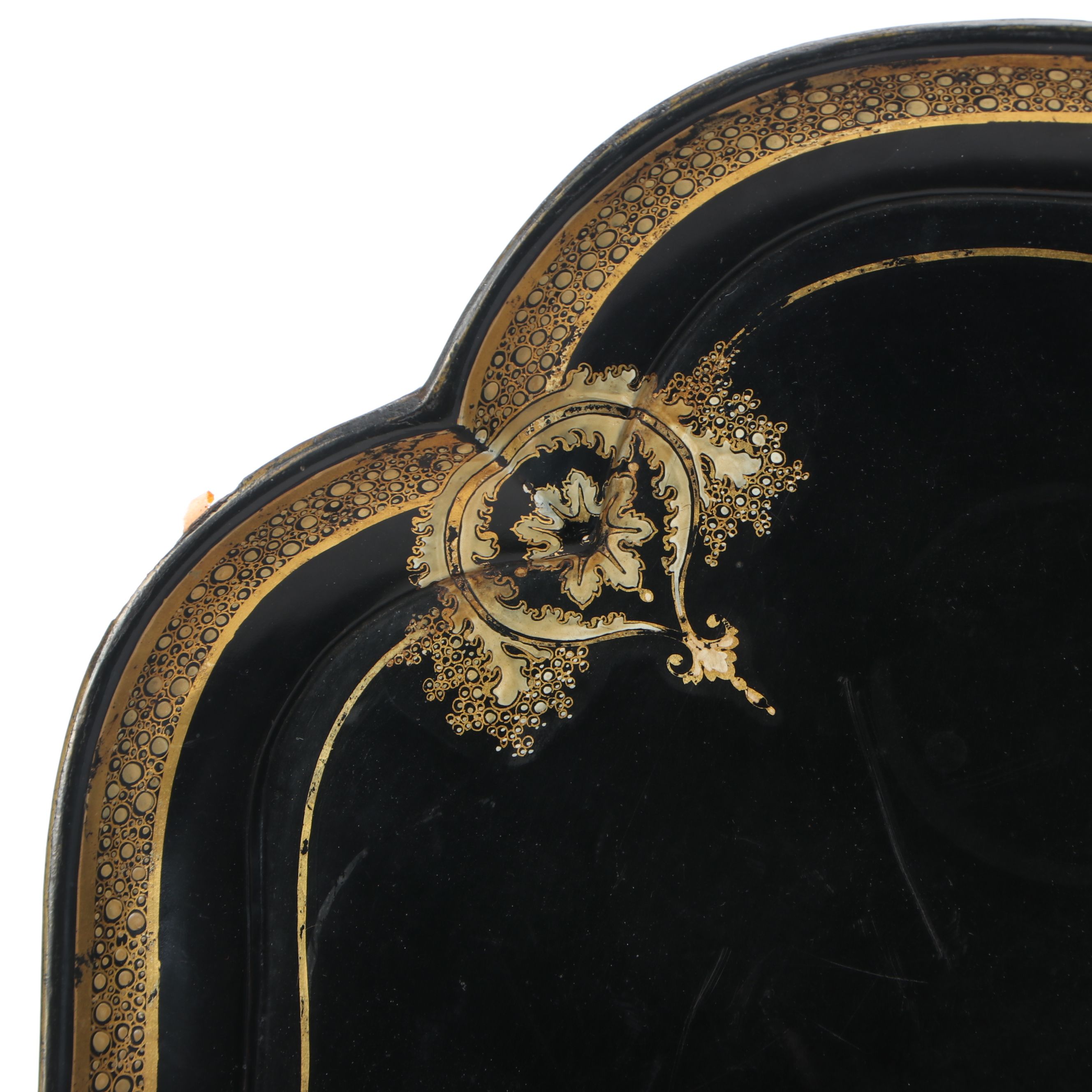 Victorian English Regency Style Lacquered Papier-Mâché Tray