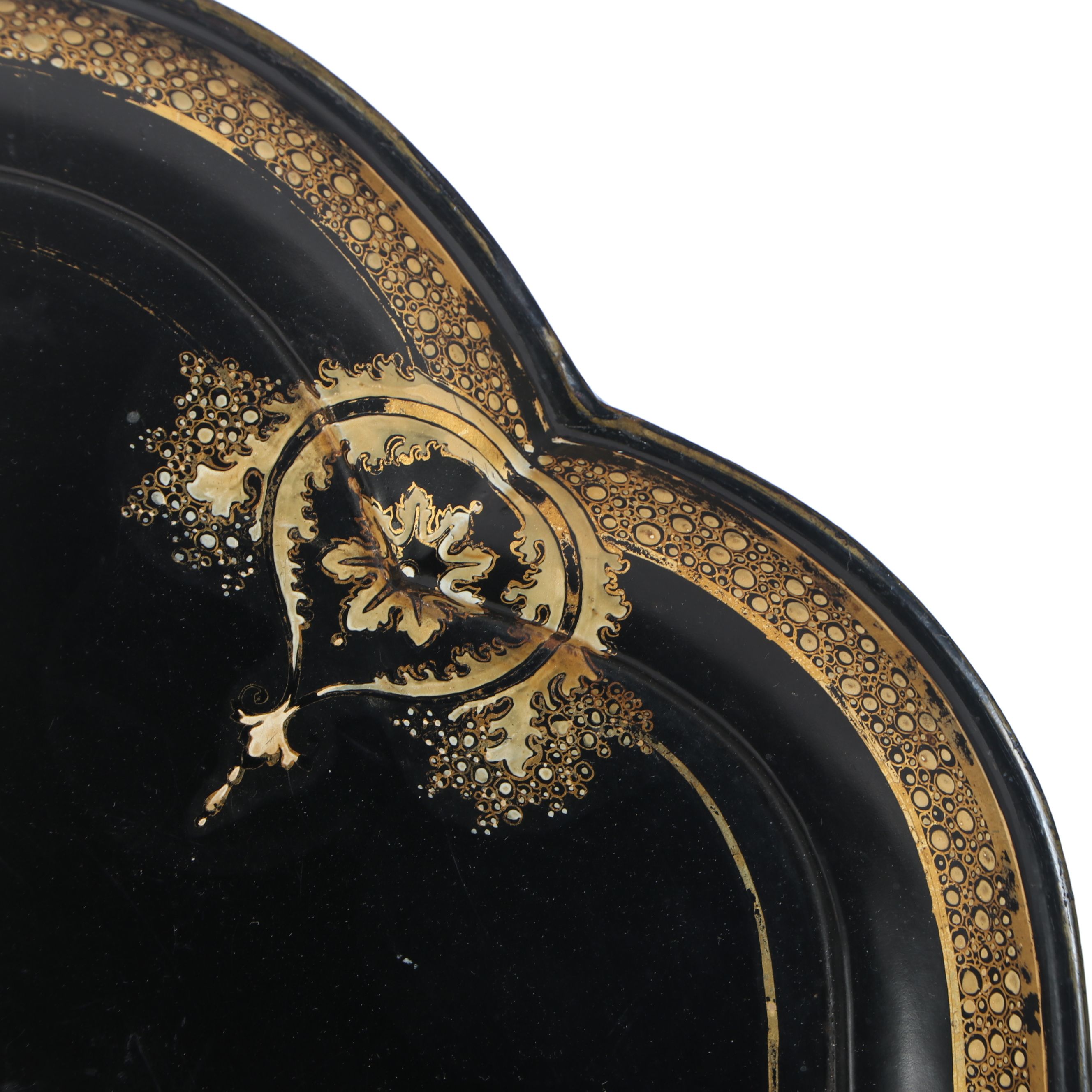 Victorian English Regency Style Lacquered Papier-Mâché Tray