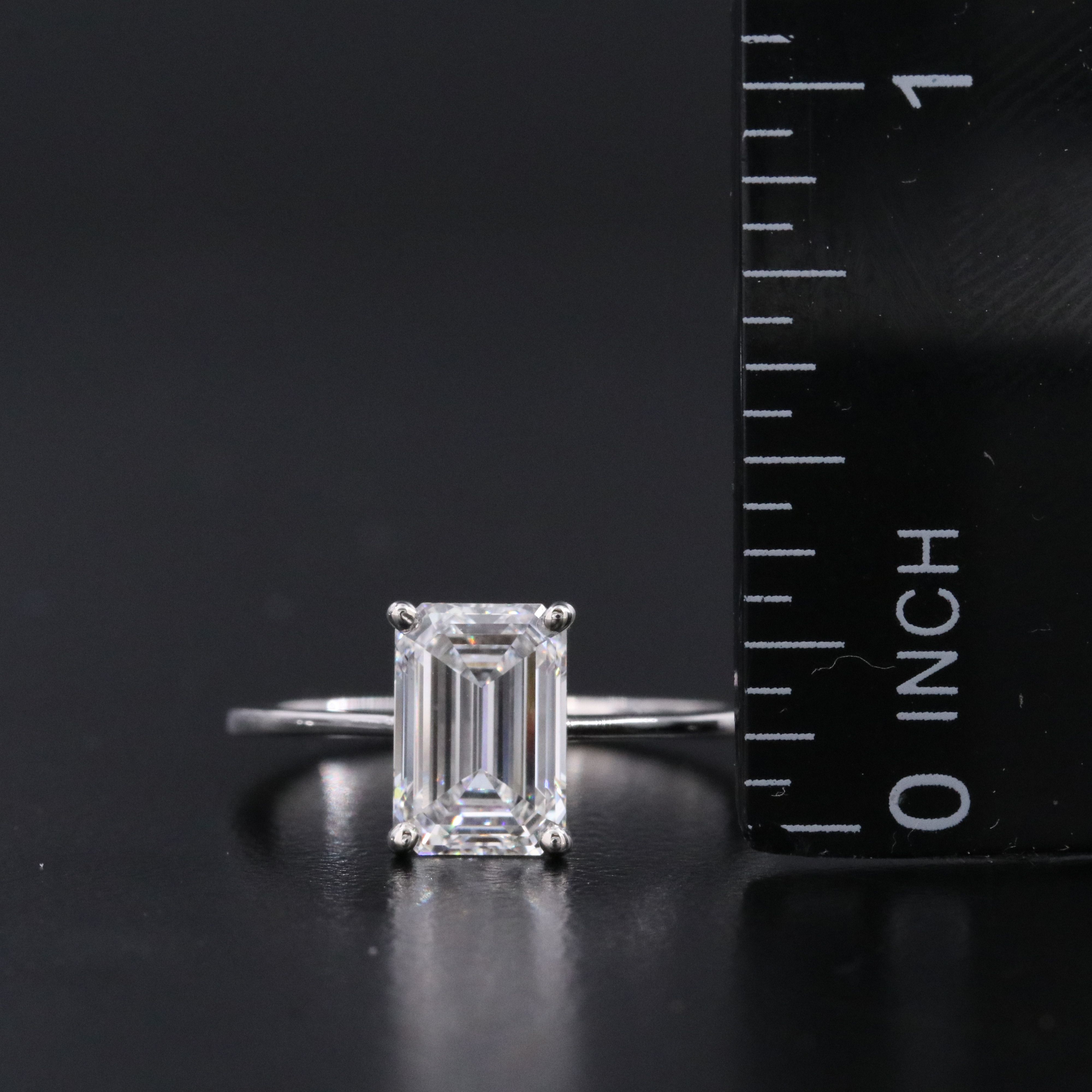 Platinum 2.00 CT Lab Grown Diamond Ring with IGI Report