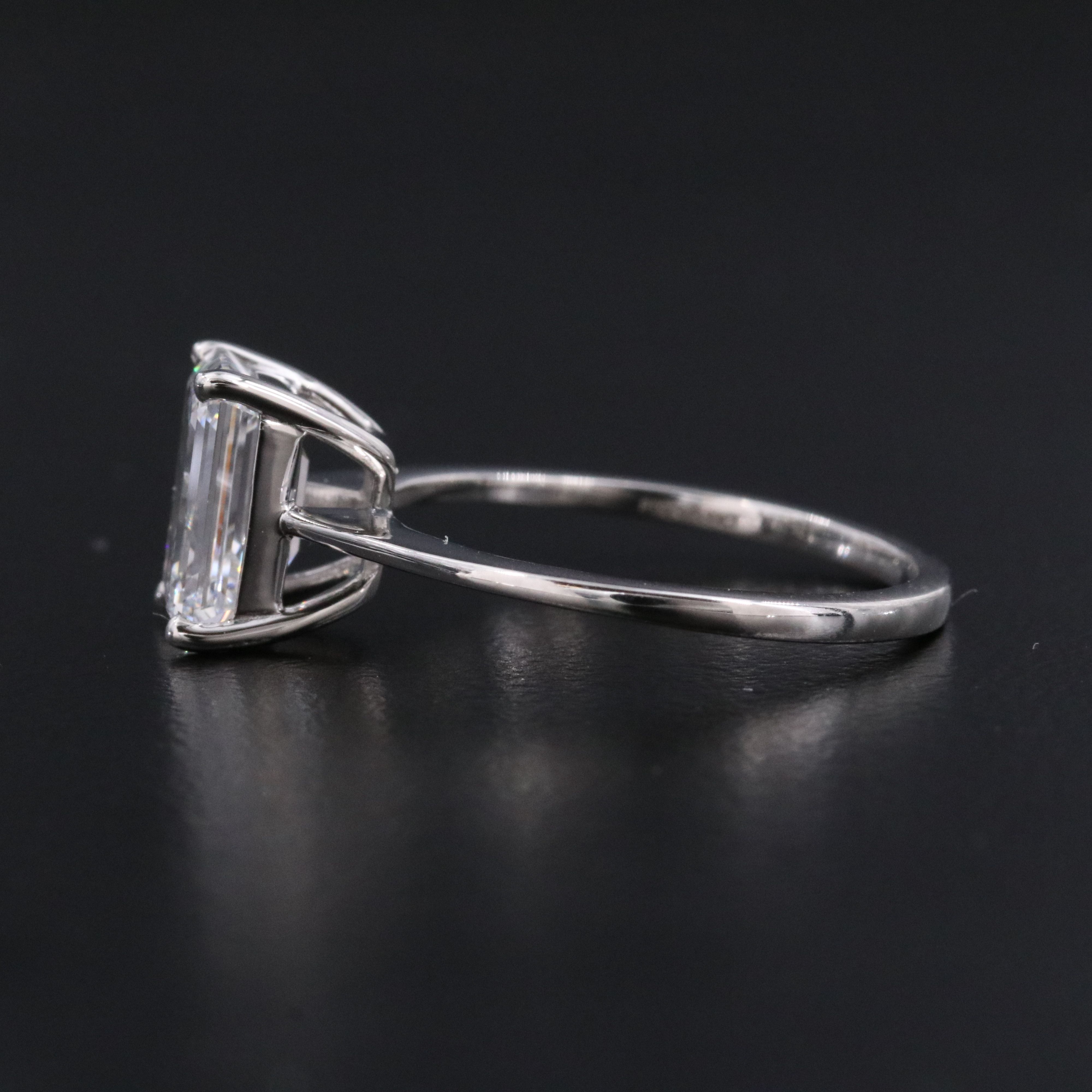 Platinum 2.00 CT Lab Grown Diamond Ring with IGI Report