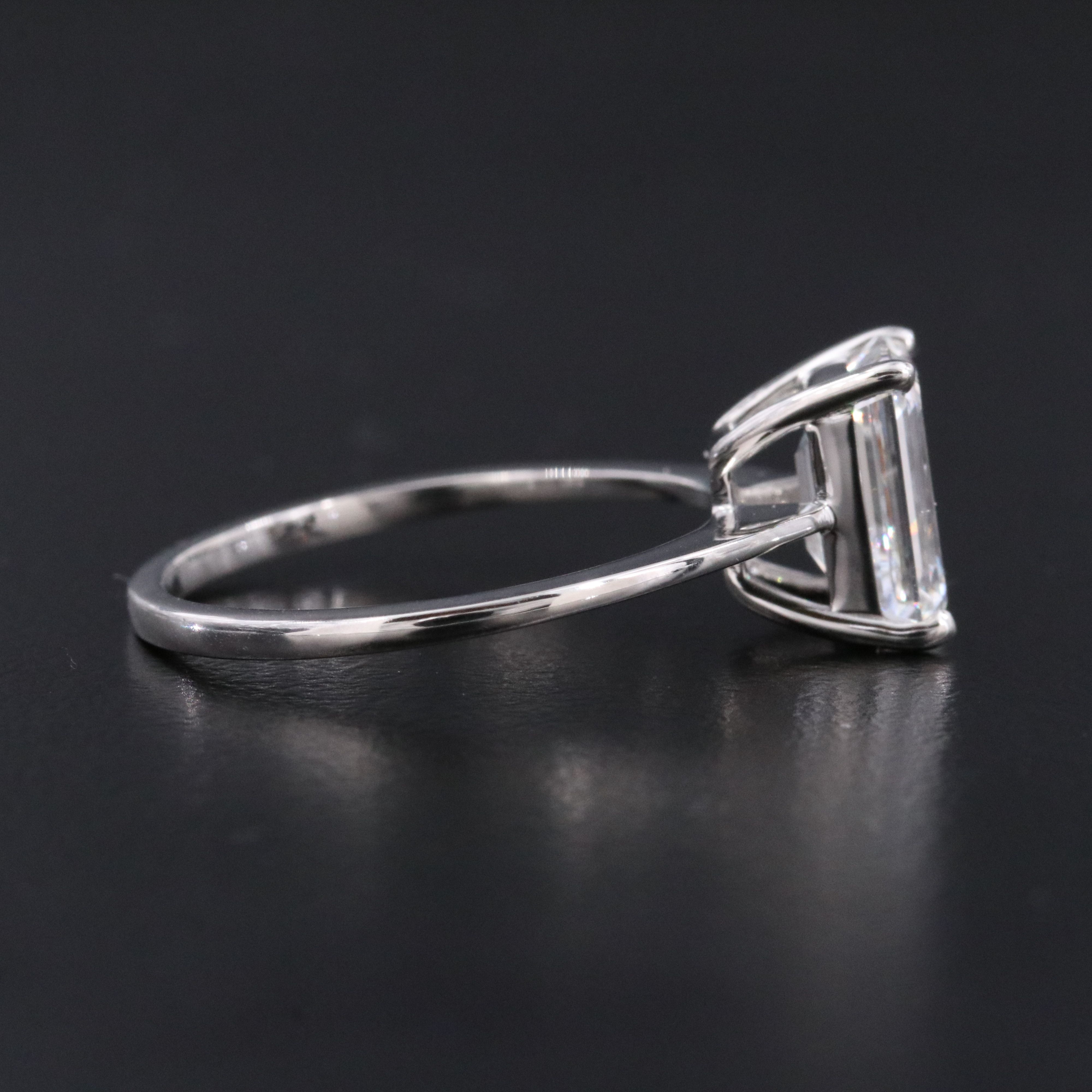 Platinum 2.00 CT Lab Grown Diamond Ring with IGI Report