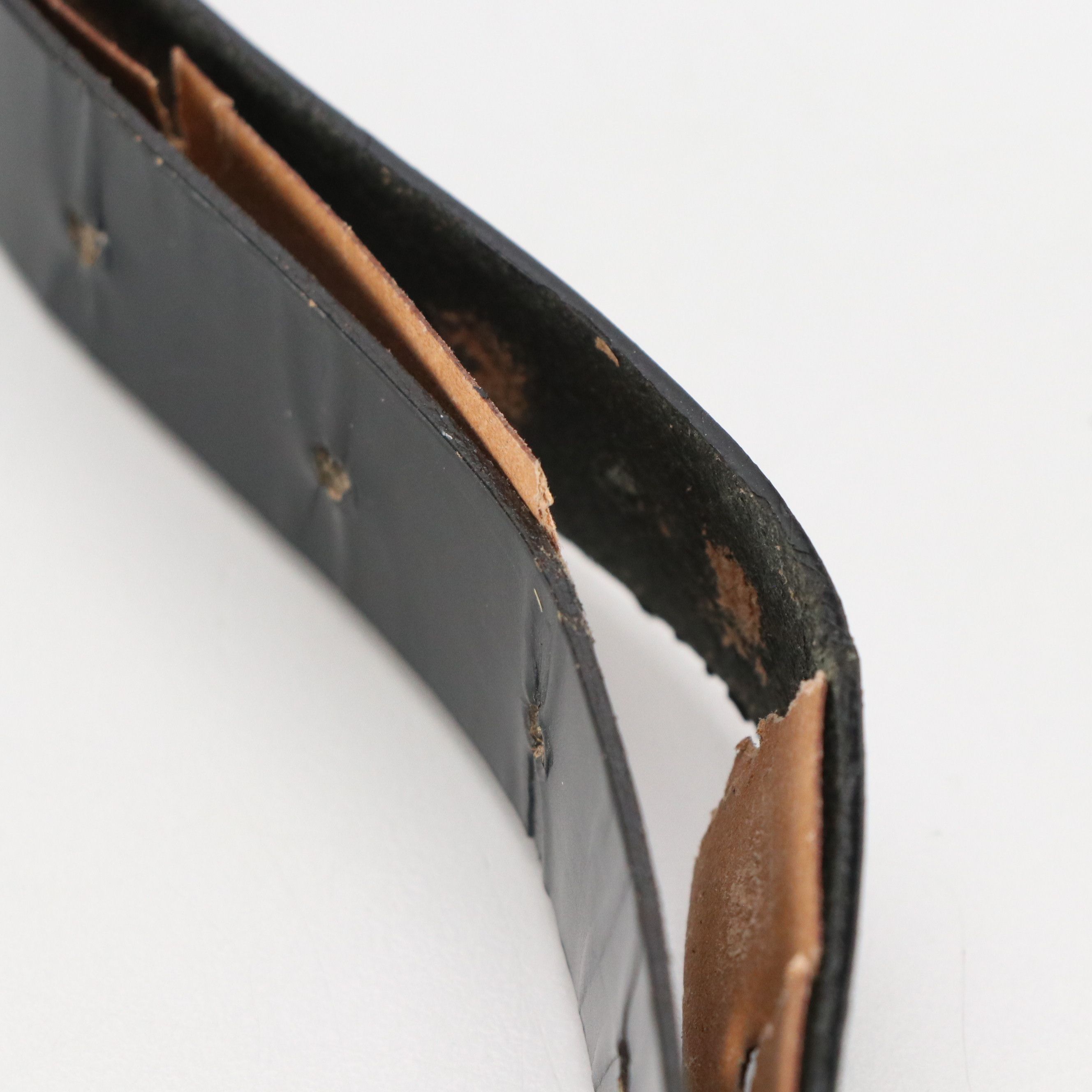 Gucci Shiny Black Leather Belt