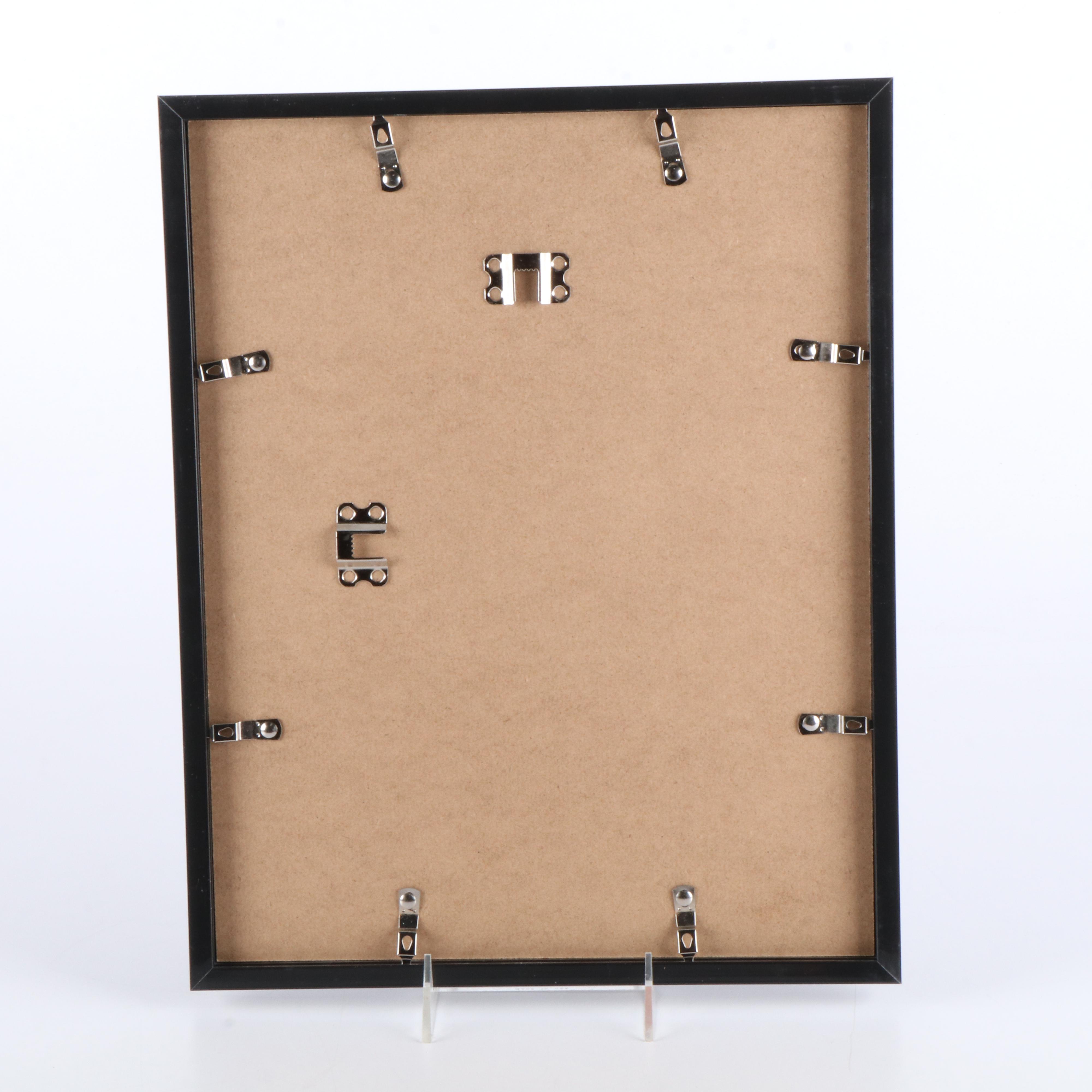 Dennis Rodman Signed Chicago Bulls Basketball Print in Matted Frame, JSA