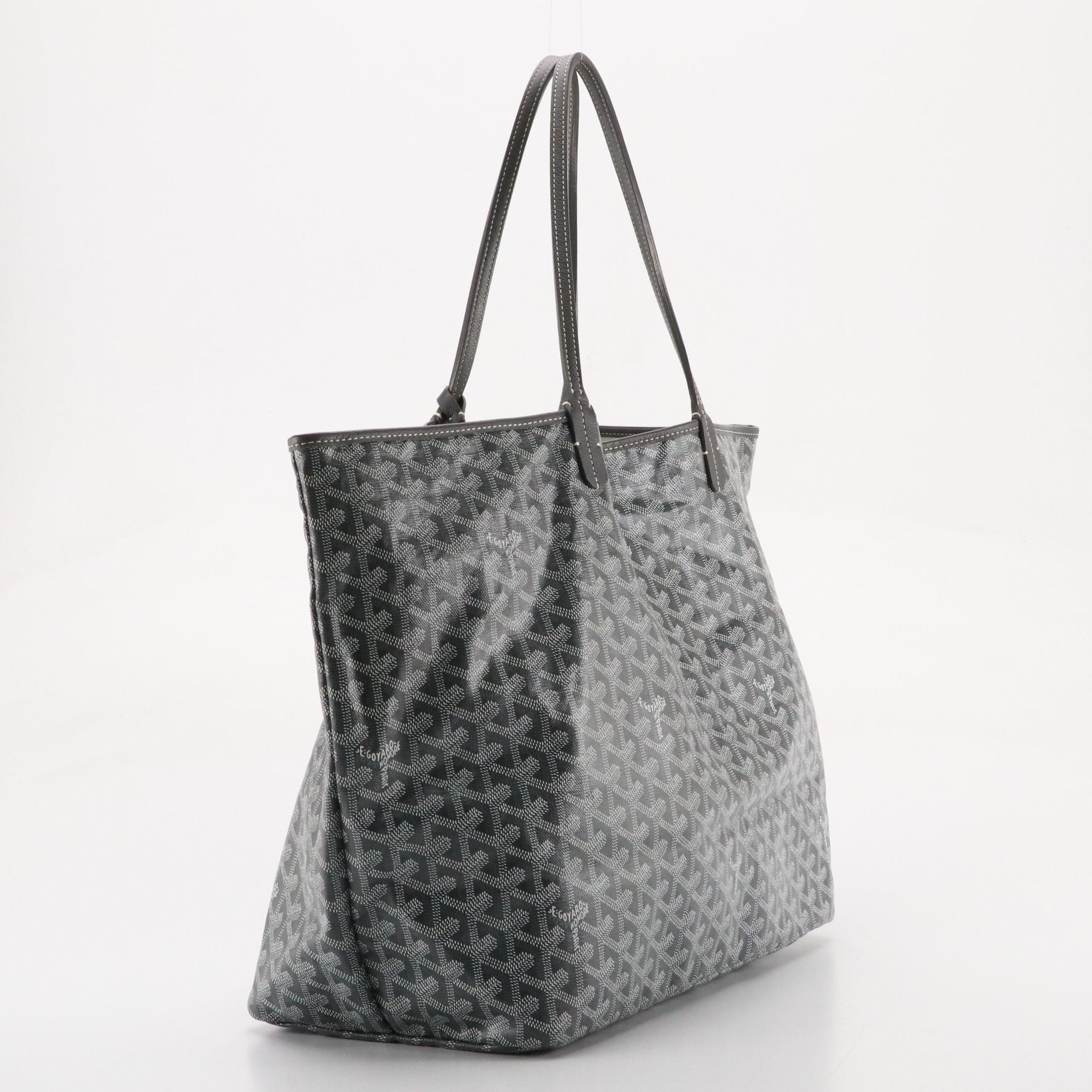 Goyard Saint Louis GM Tote in Grey Goyardine Canvas