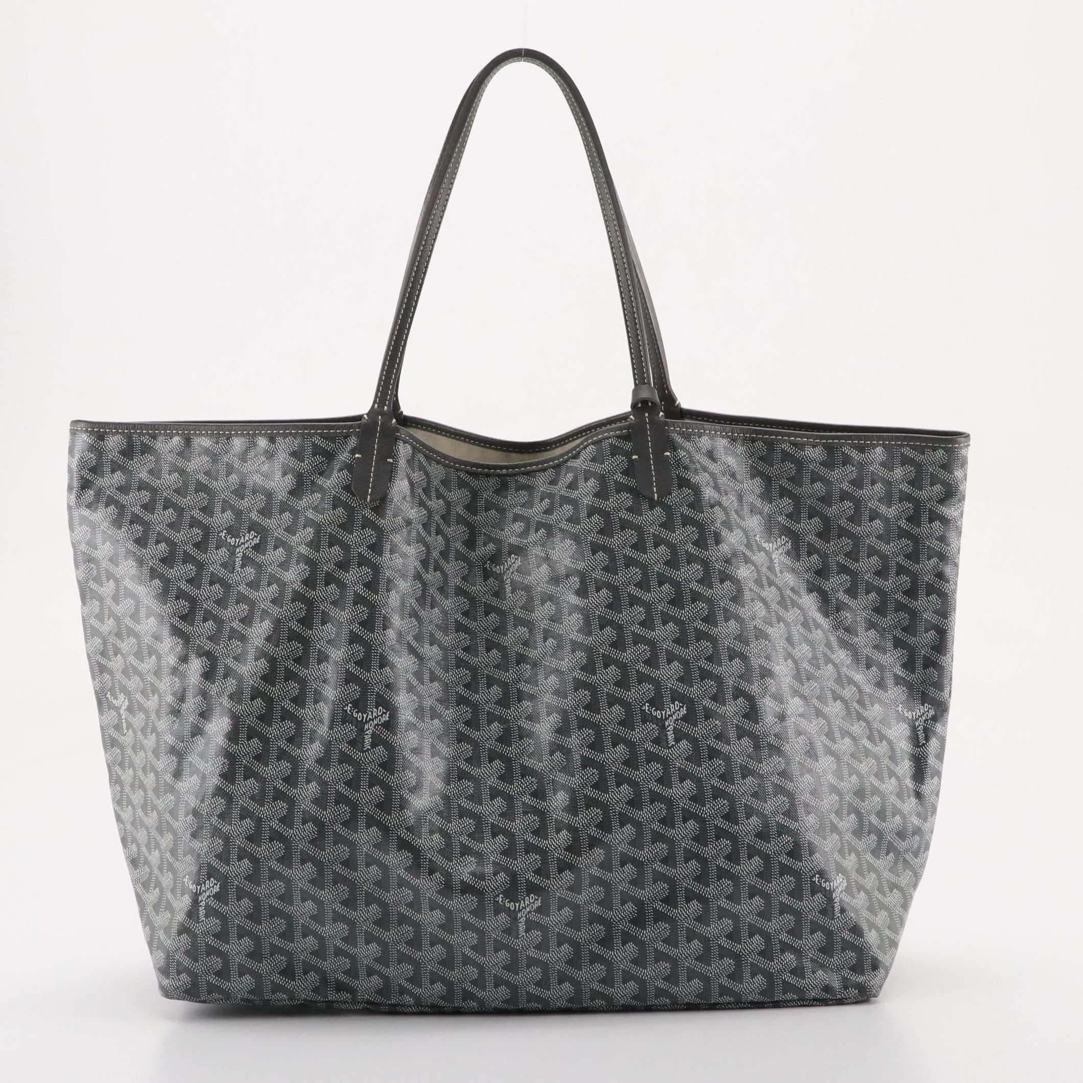 Goyard Saint Louis GM Tote in Grey Goyardine Canvas