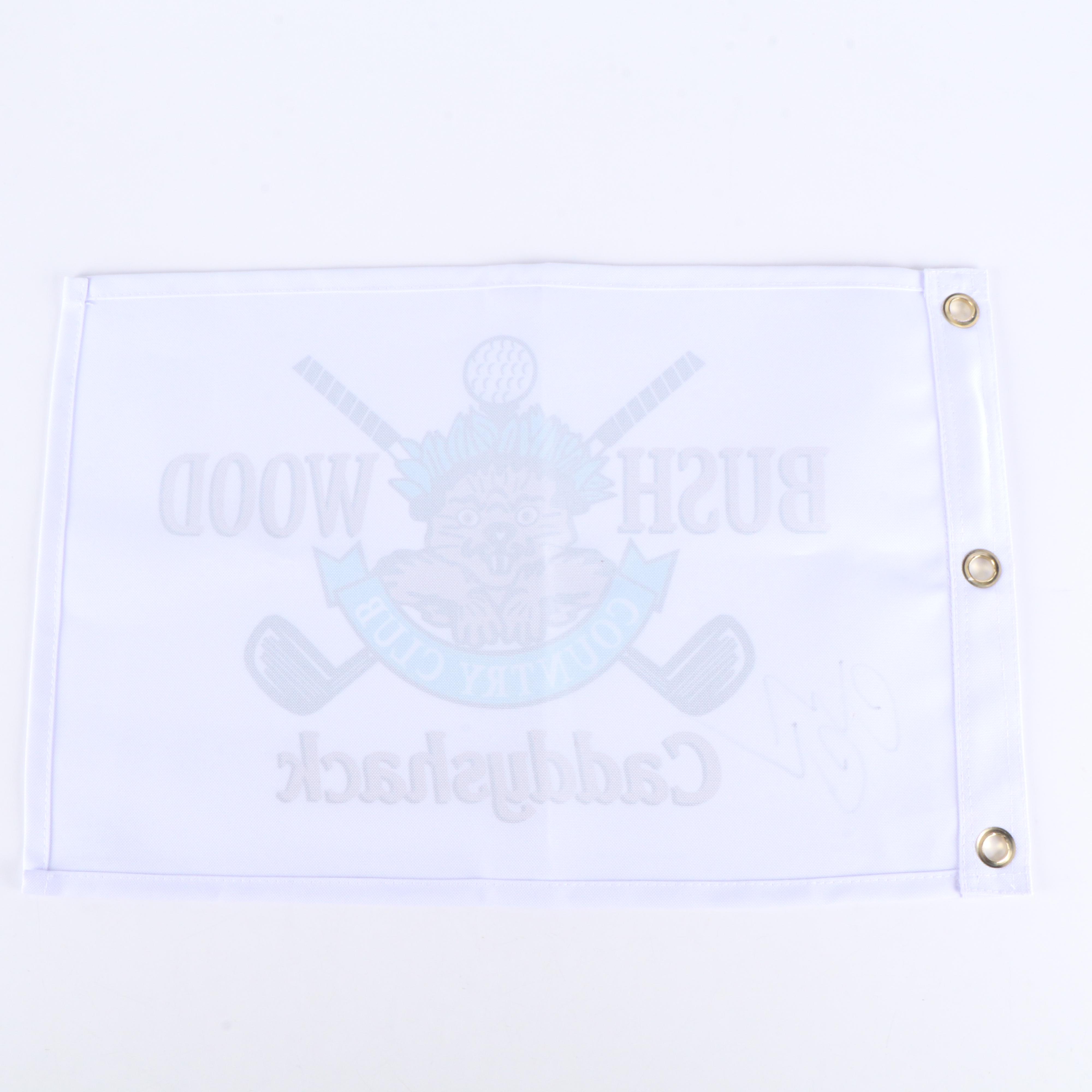 Chevy Chase Signed Bush Wood Country Club "Caddyshack" Golf Flag, Beckett
