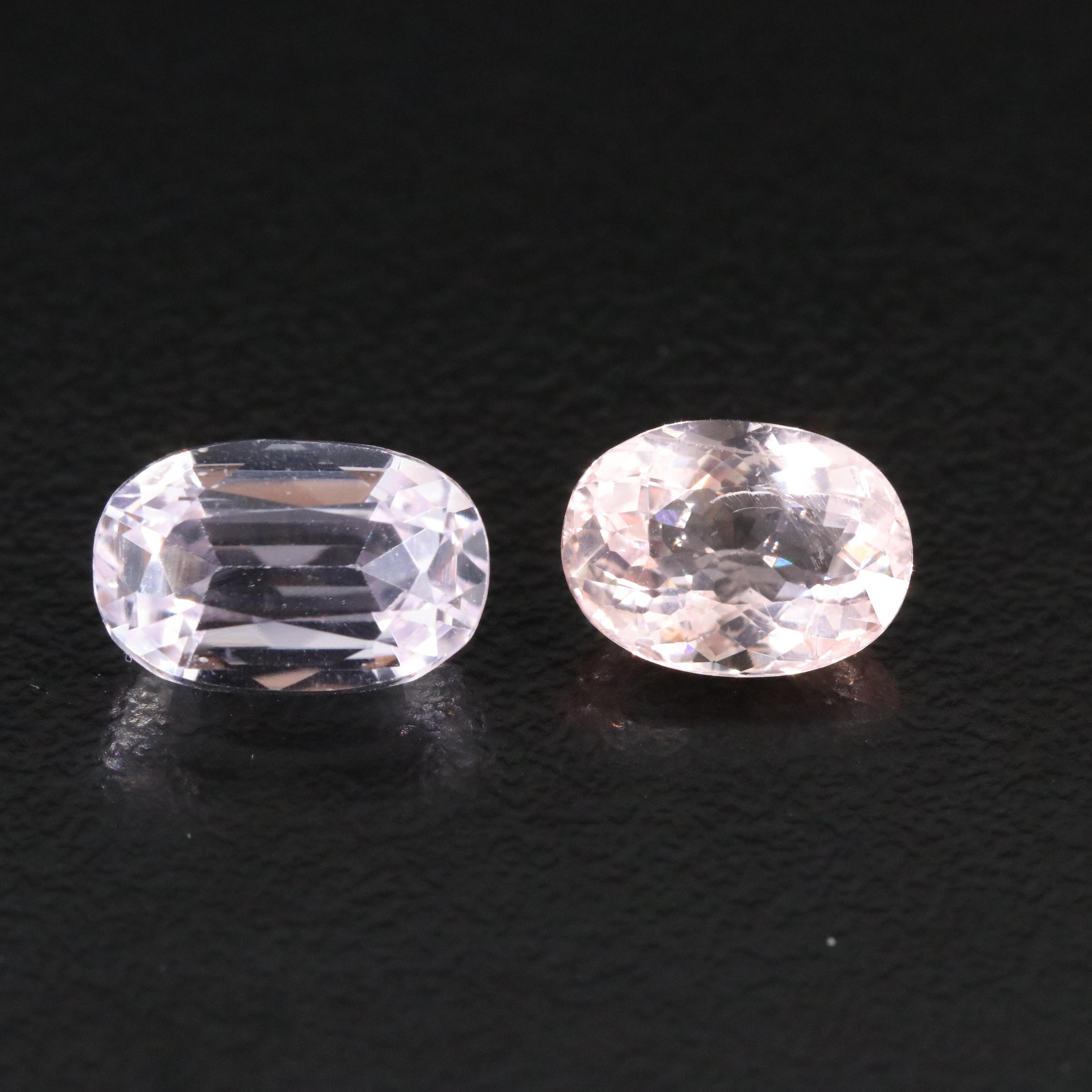 Loose 5.27 CTW Morganite and Kunzite
