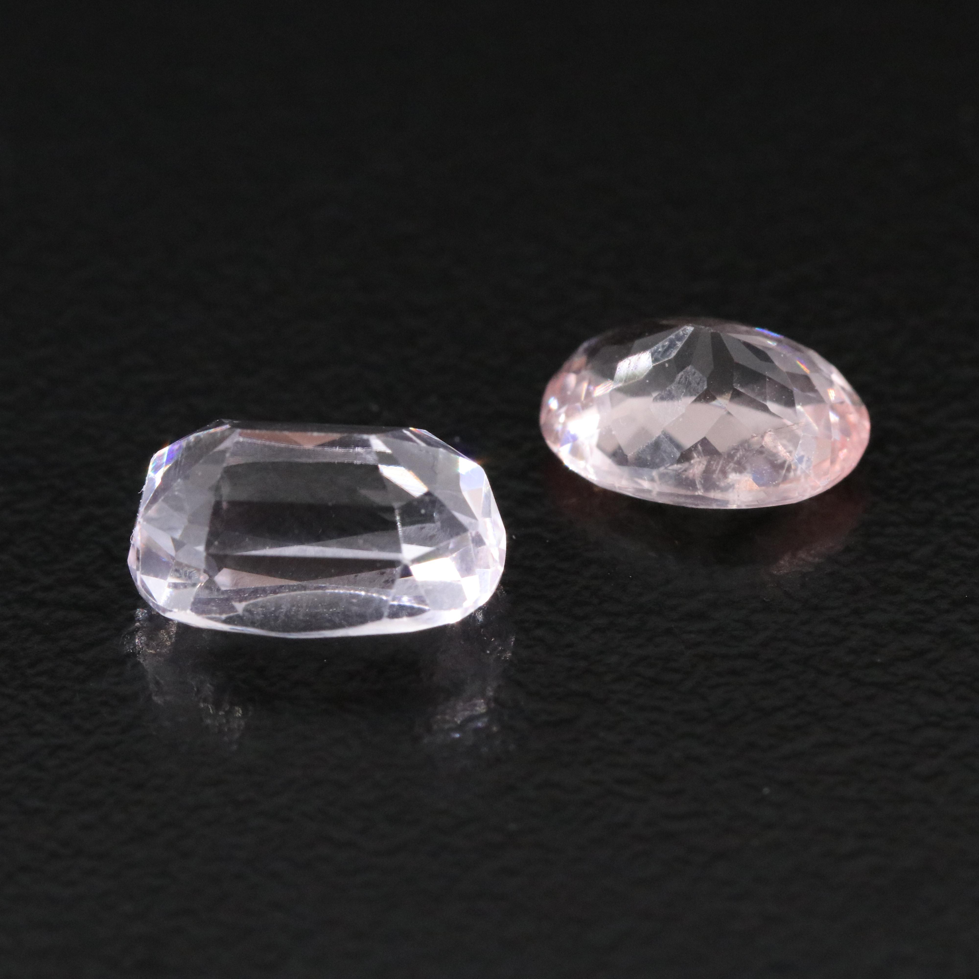 Loose 5.27 CTW Morganite and Kunzite