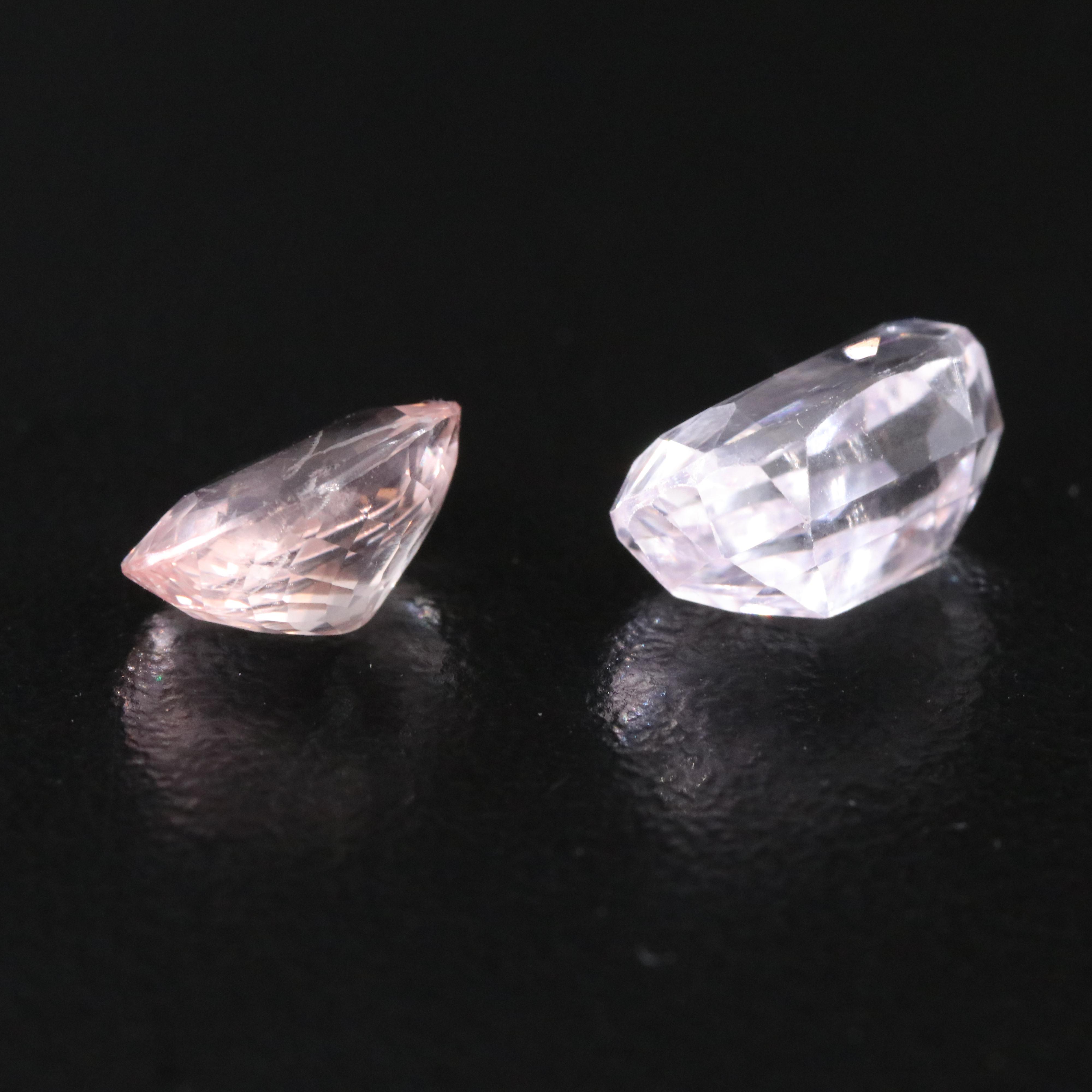 Loose 5.27 CTW Morganite and Kunzite