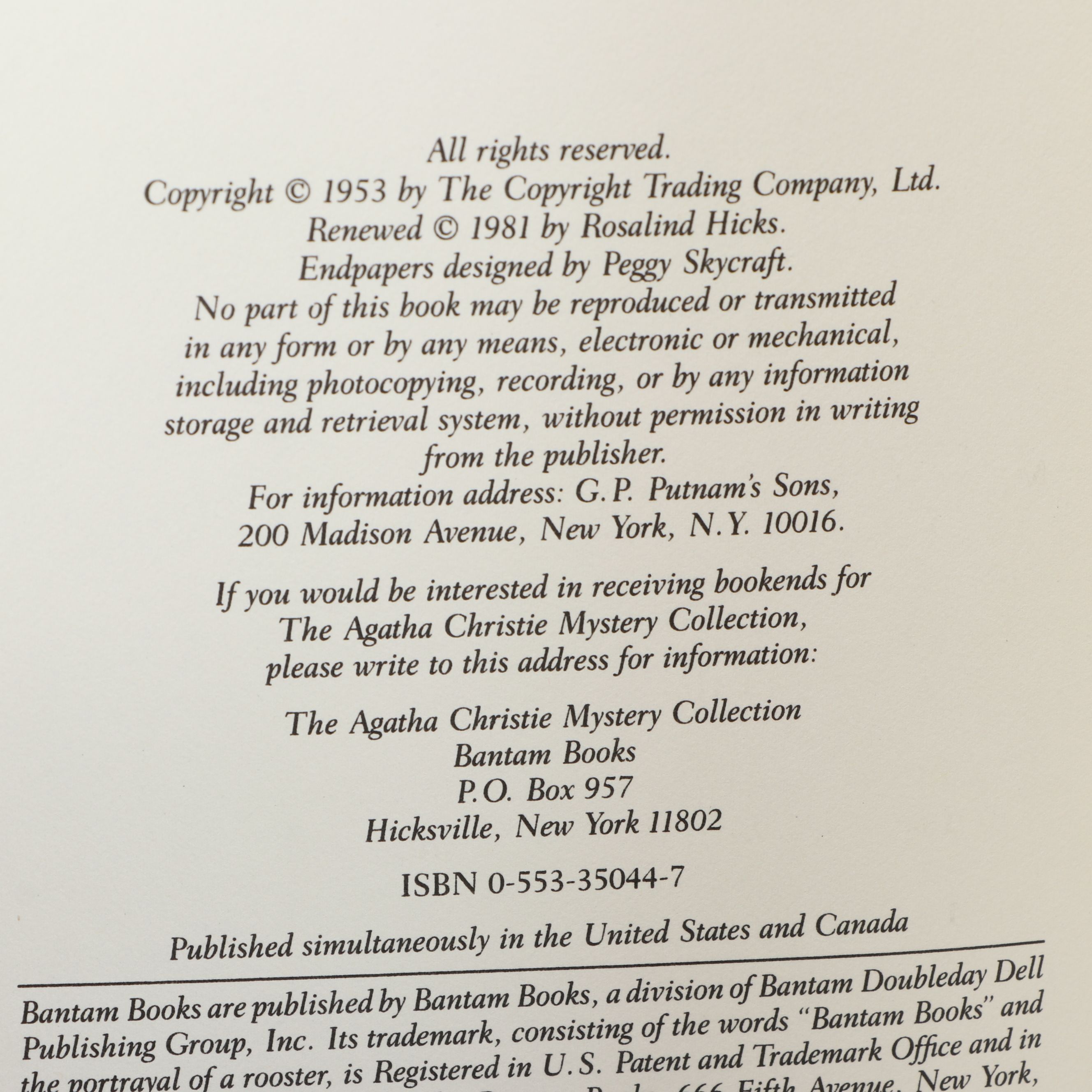 "The Agatha Christie Mystery Collection" Ninety-One-Volume Set, Late 20th C.