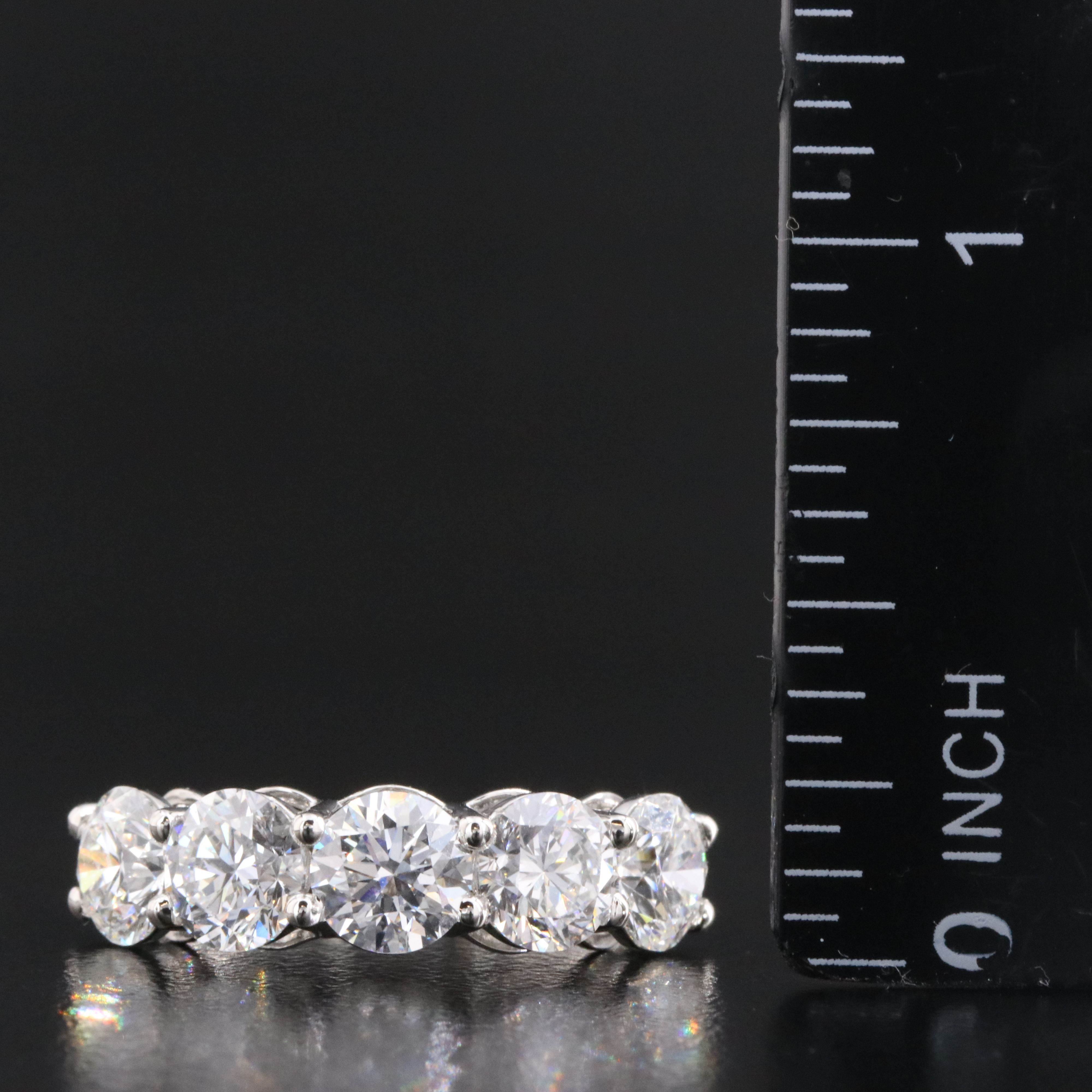 Platinum 3.88 CTW Lab Grown Diamond Ring