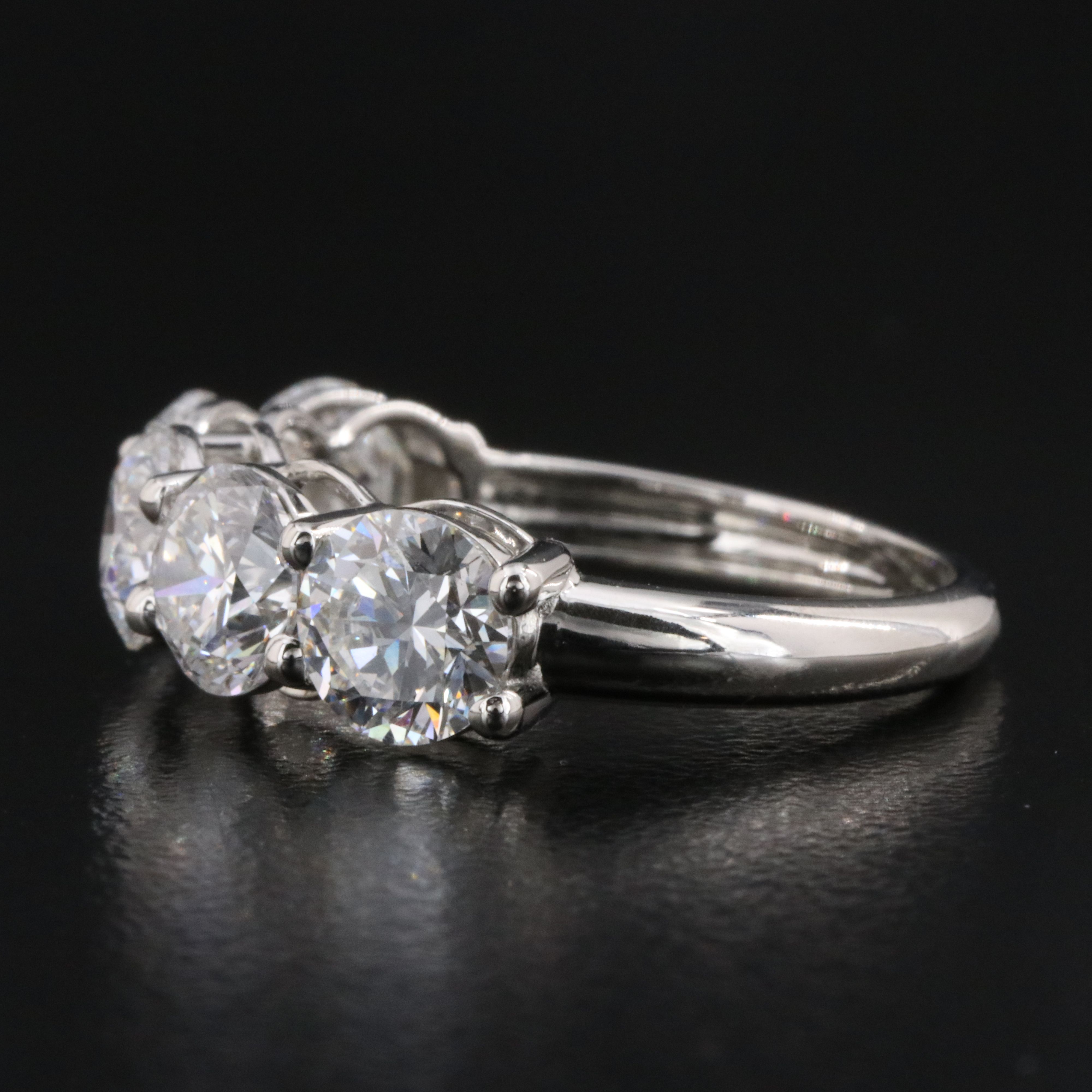 Platinum 3.88 CTW Lab Grown Diamond Ring