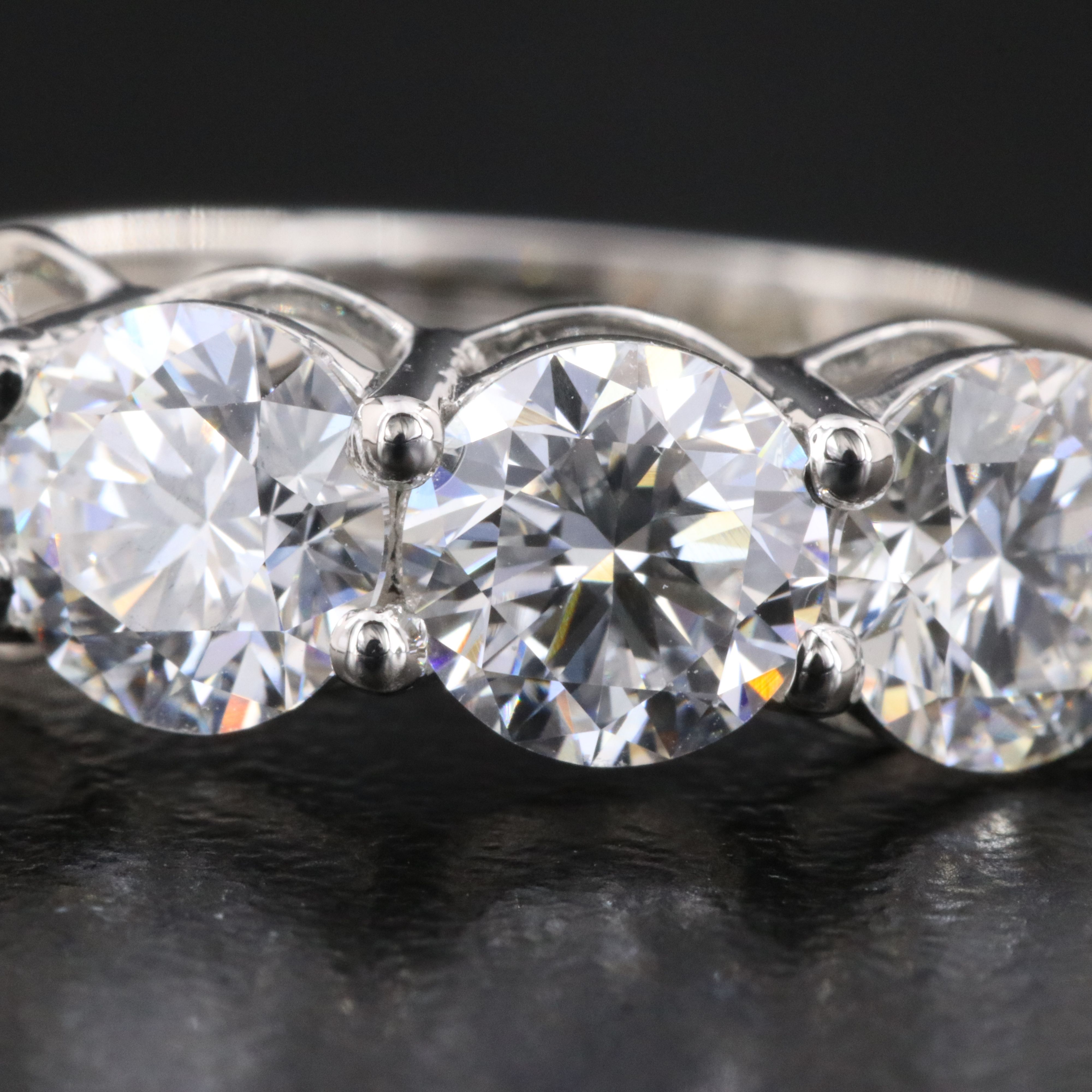 Platinum 3.88 CTW Lab Grown Diamond Ring