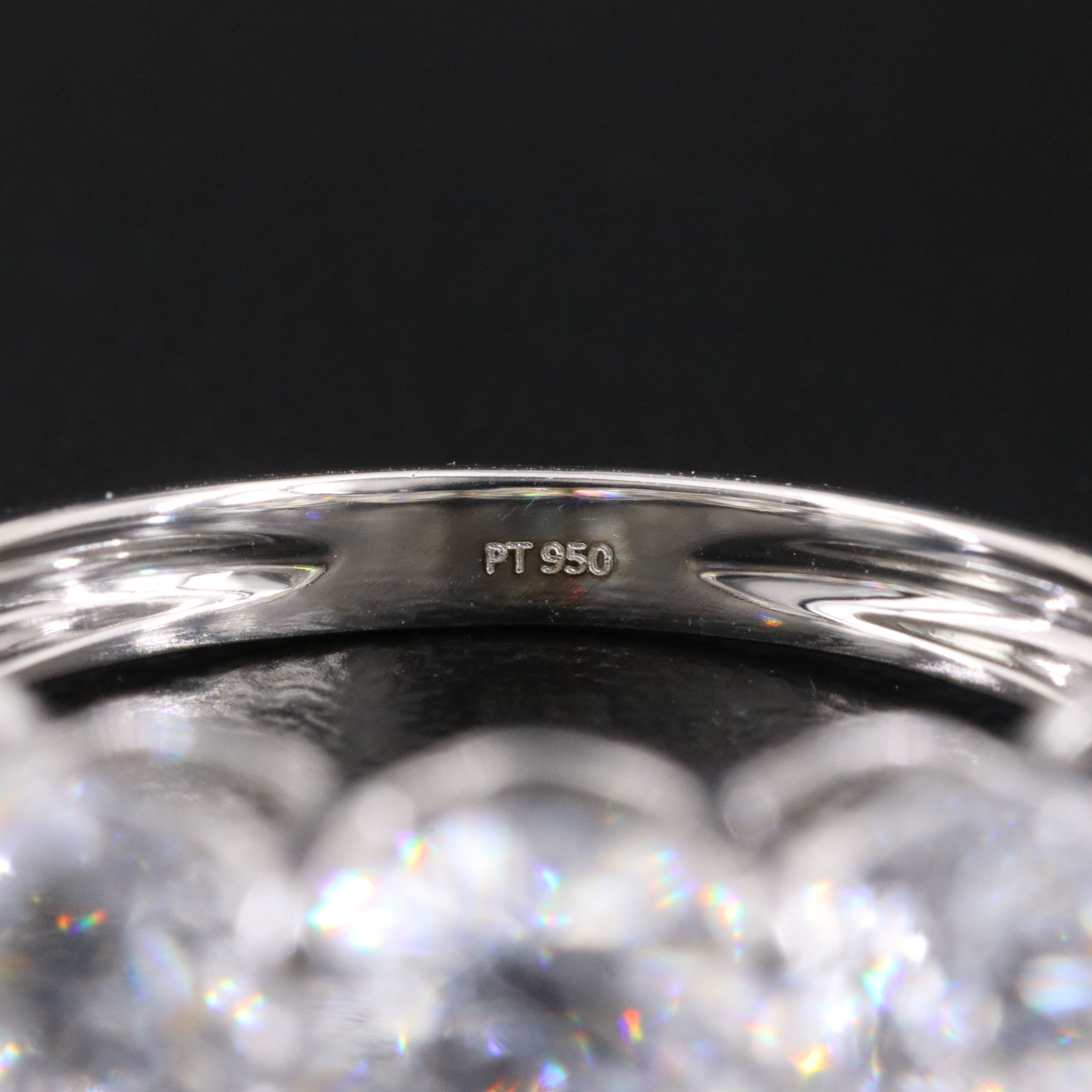 Platinum 3.88 CTW Lab Grown Diamond Ring