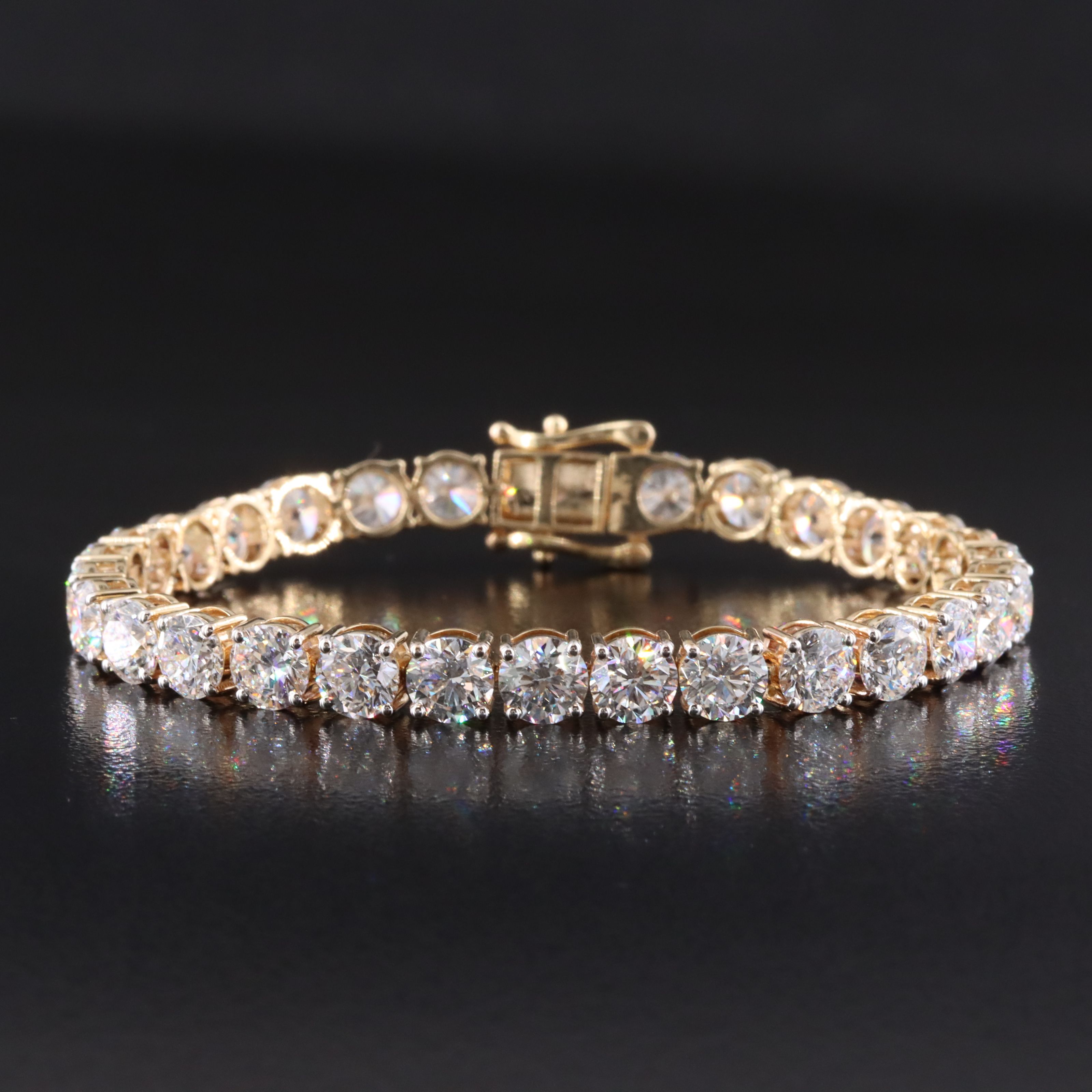 14K 14.28 CTW Lab Grown Diamond Line Bracelet