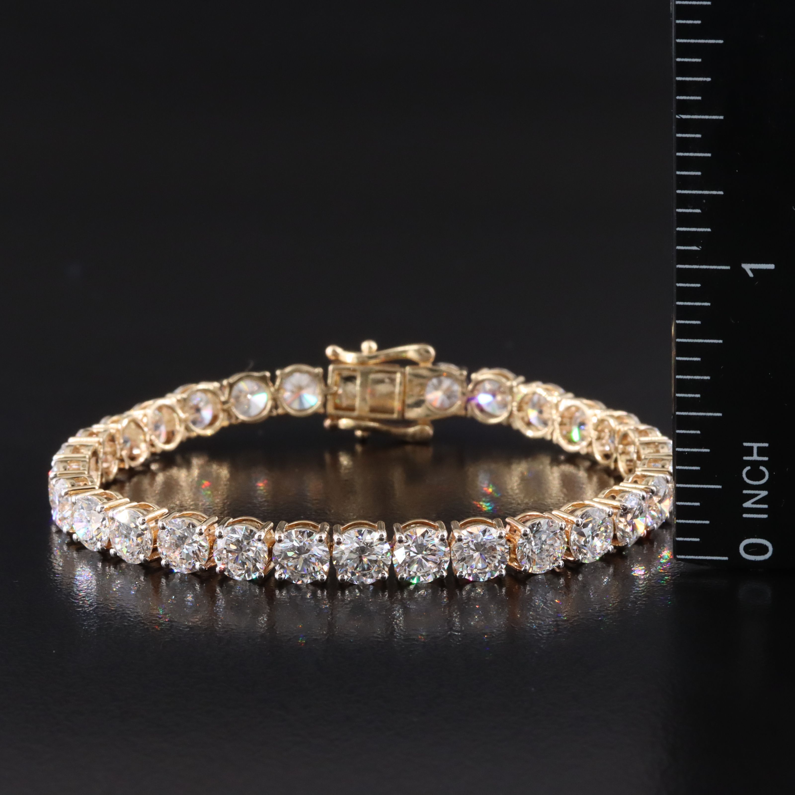 14K 14.28 CTW Lab Grown Diamond Line Bracelet