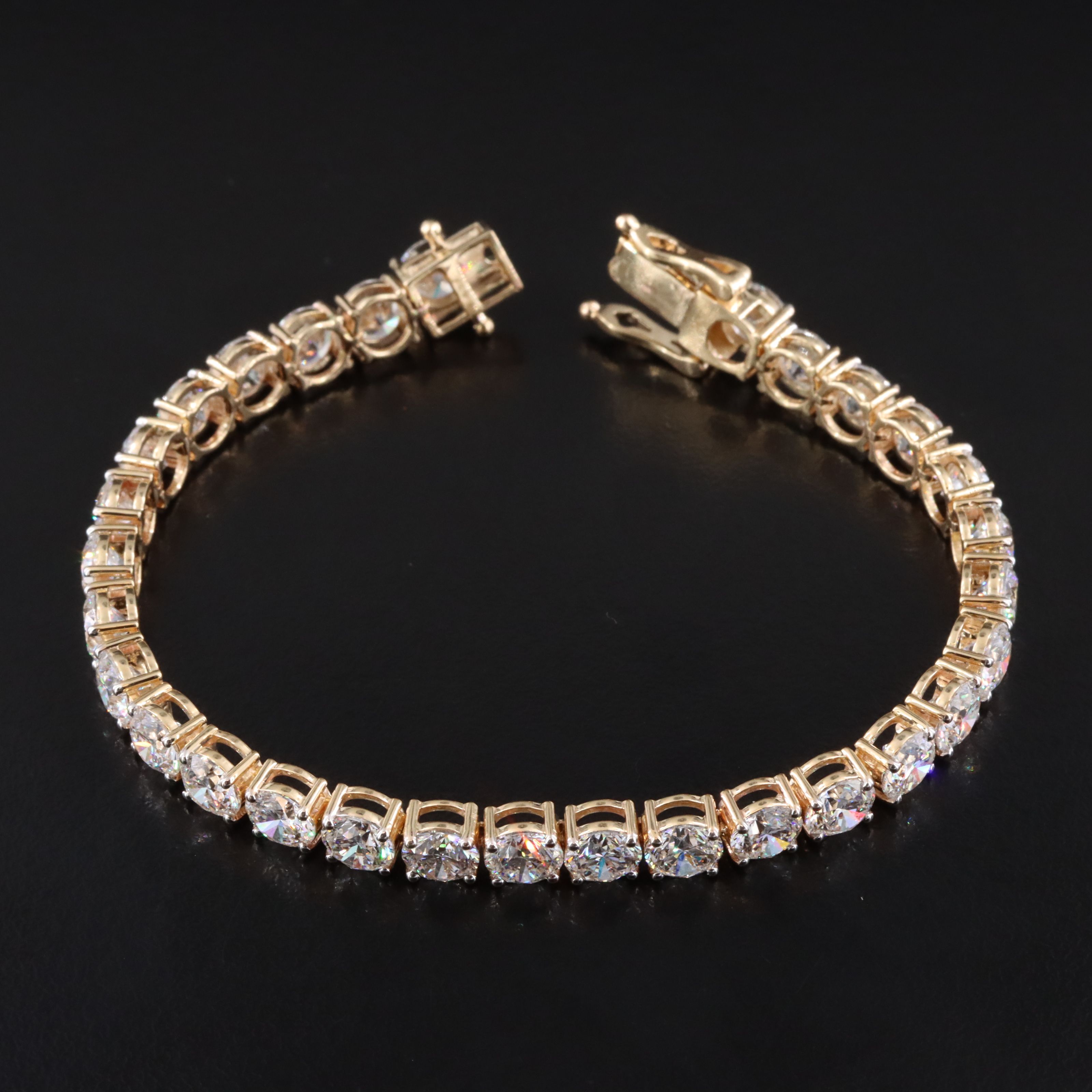 14K 14.28 CTW Lab Grown Diamond Line Bracelet