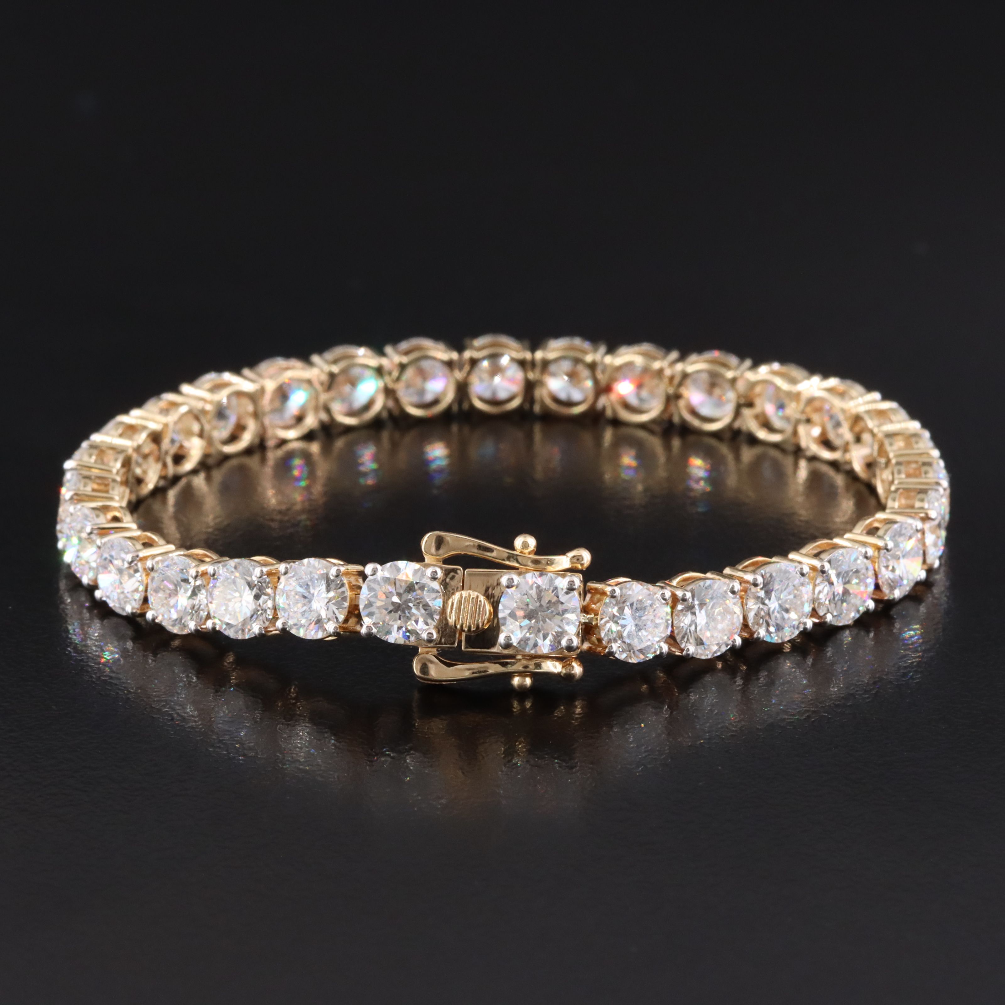 14K 14.28 CTW Lab Grown Diamond Line Bracelet