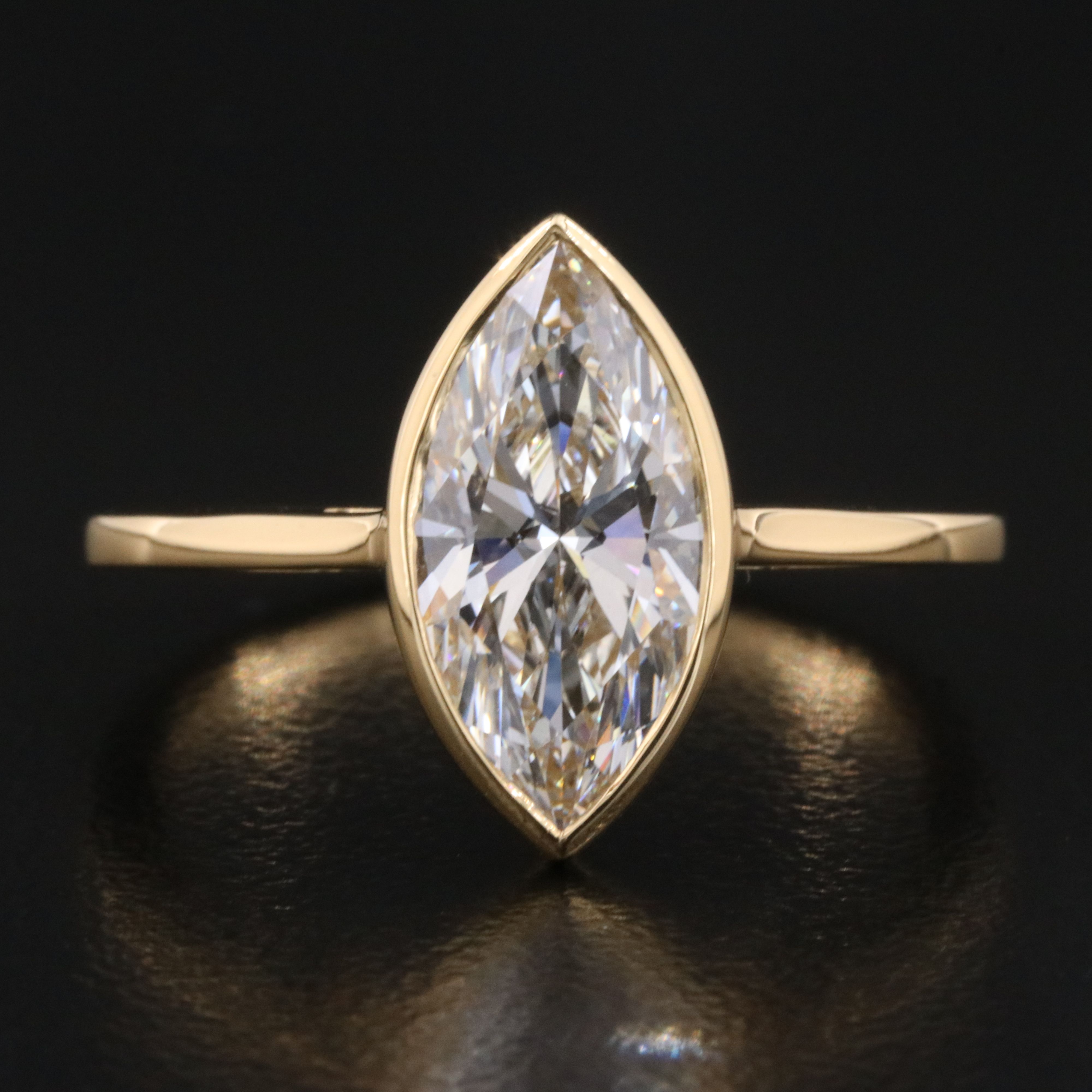 18K 1.80 CT Lab Grown Diamond Solitaire Ring with IGI Report