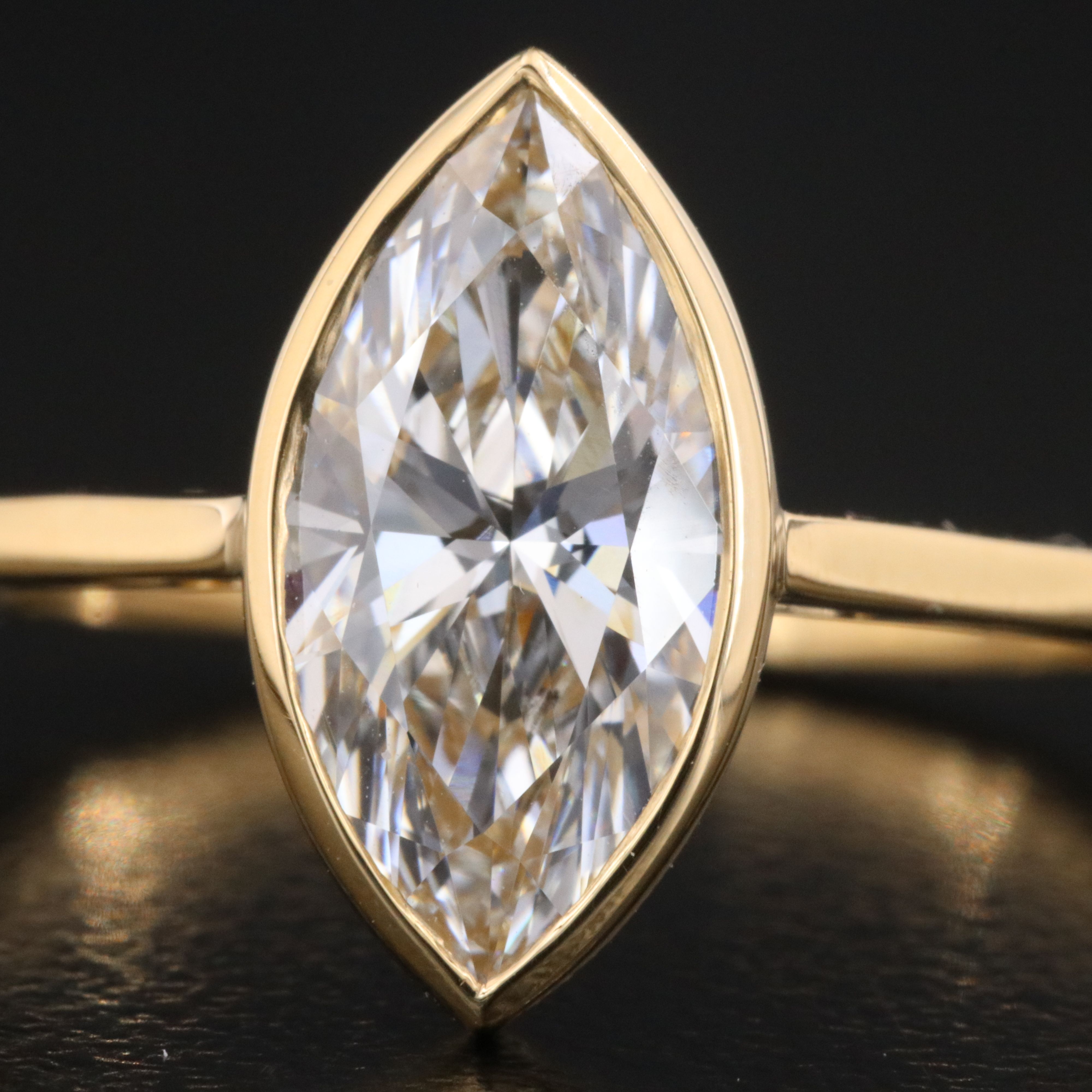 18K 1.80 CT Lab Grown Diamond Solitaire Ring with IGI Report