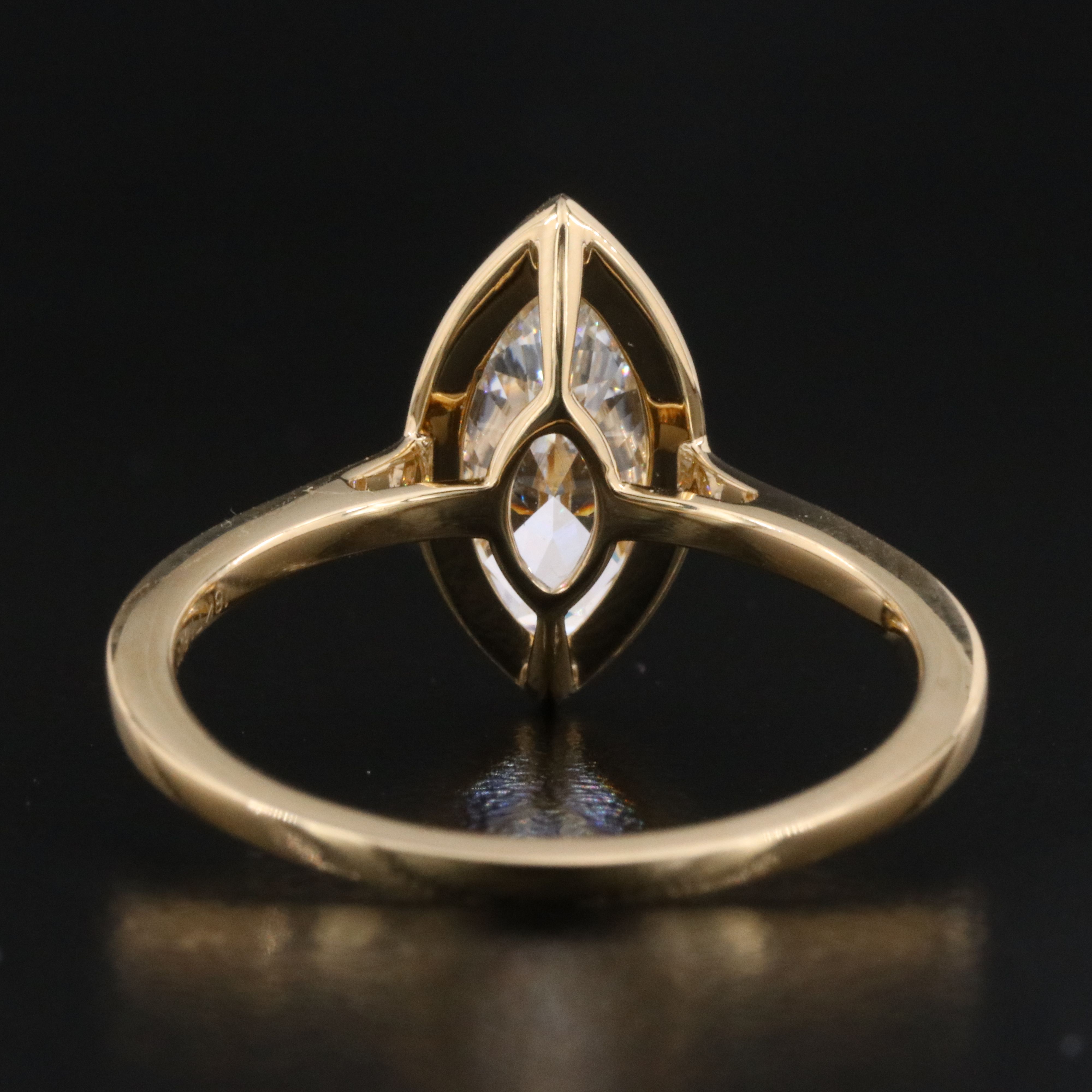 18K 1.80 CT Lab Grown Diamond Solitaire Ring with IGI Report