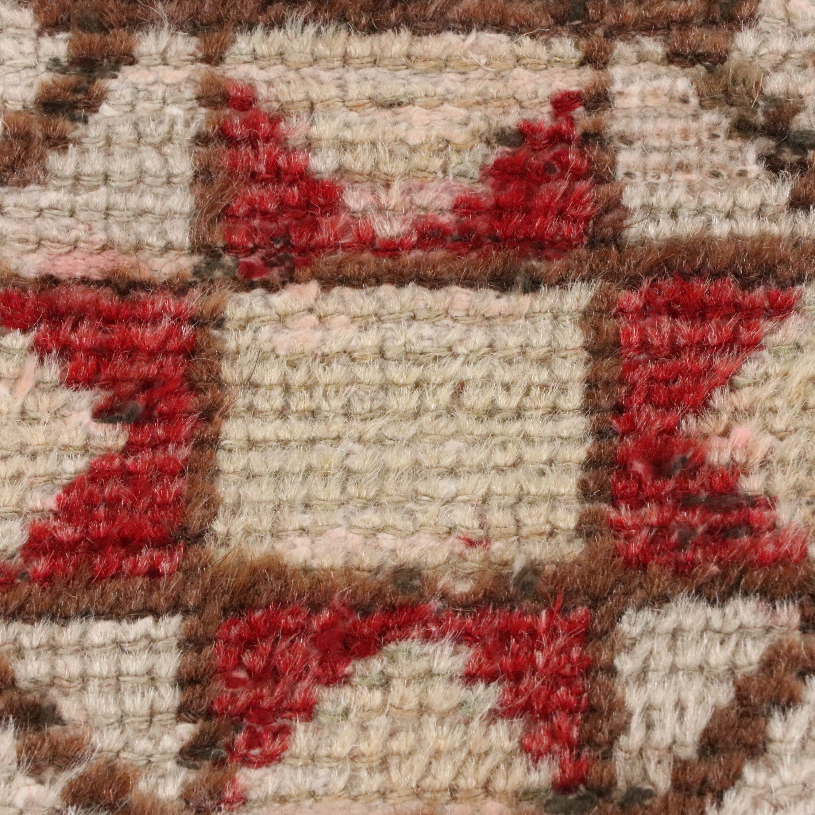 2' x 4'8 Hand-Knotted Turkish Oushak Accent Rug