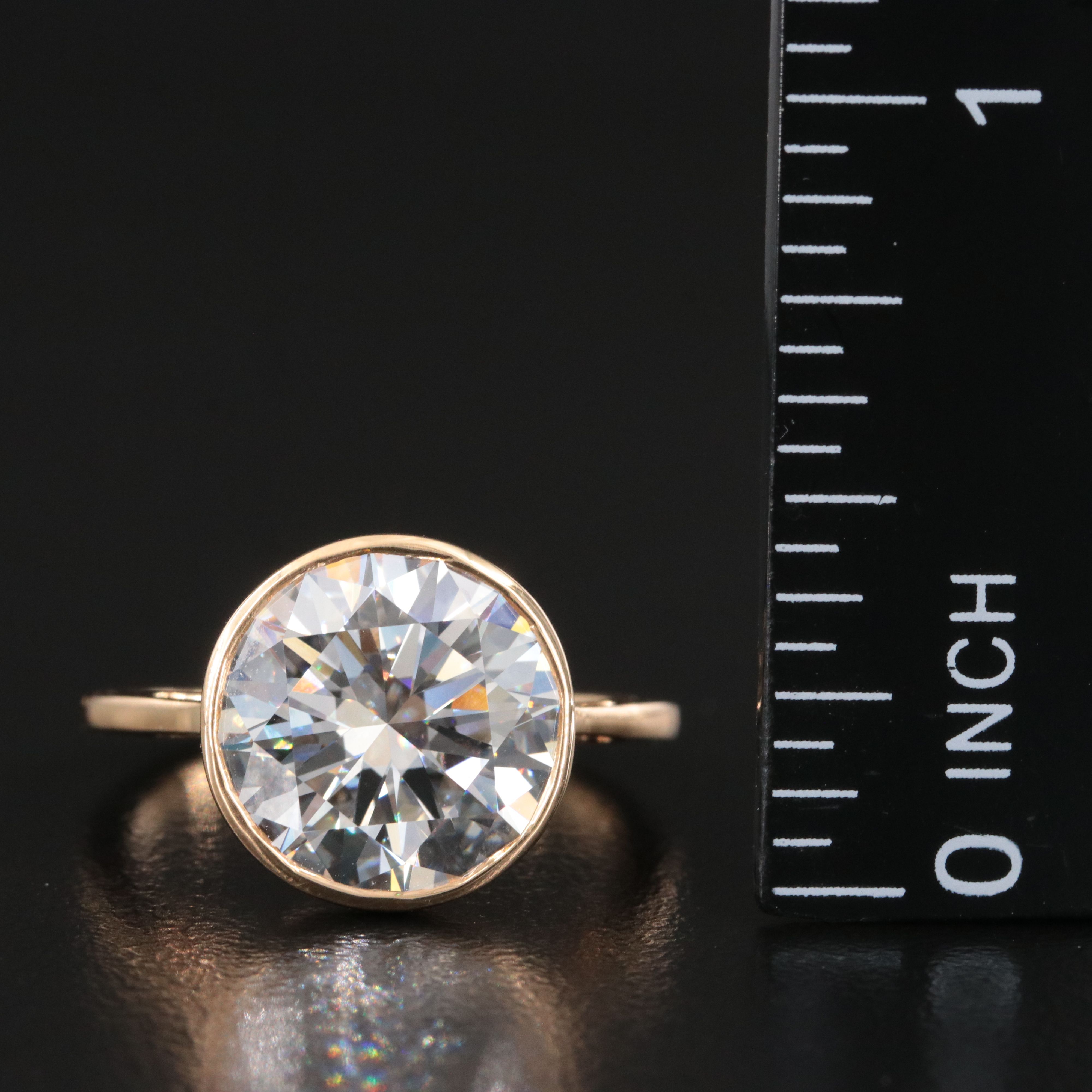 18K 5.01 CT Lab Grown Diamond Solitaire Ring with IGI Report