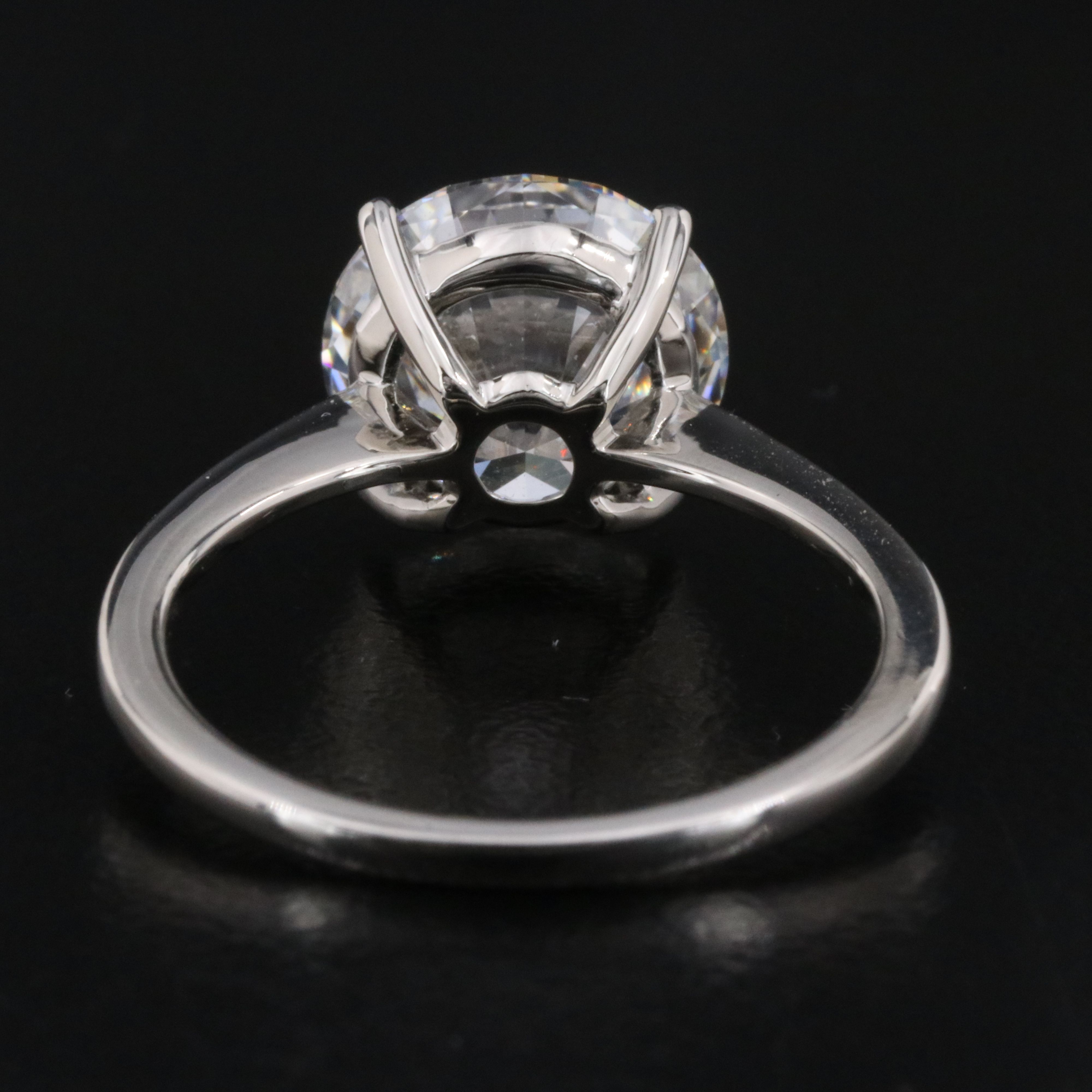 Platinum 4.00 CT Lab Grown Diamond Solitaire Ring with IGI Report