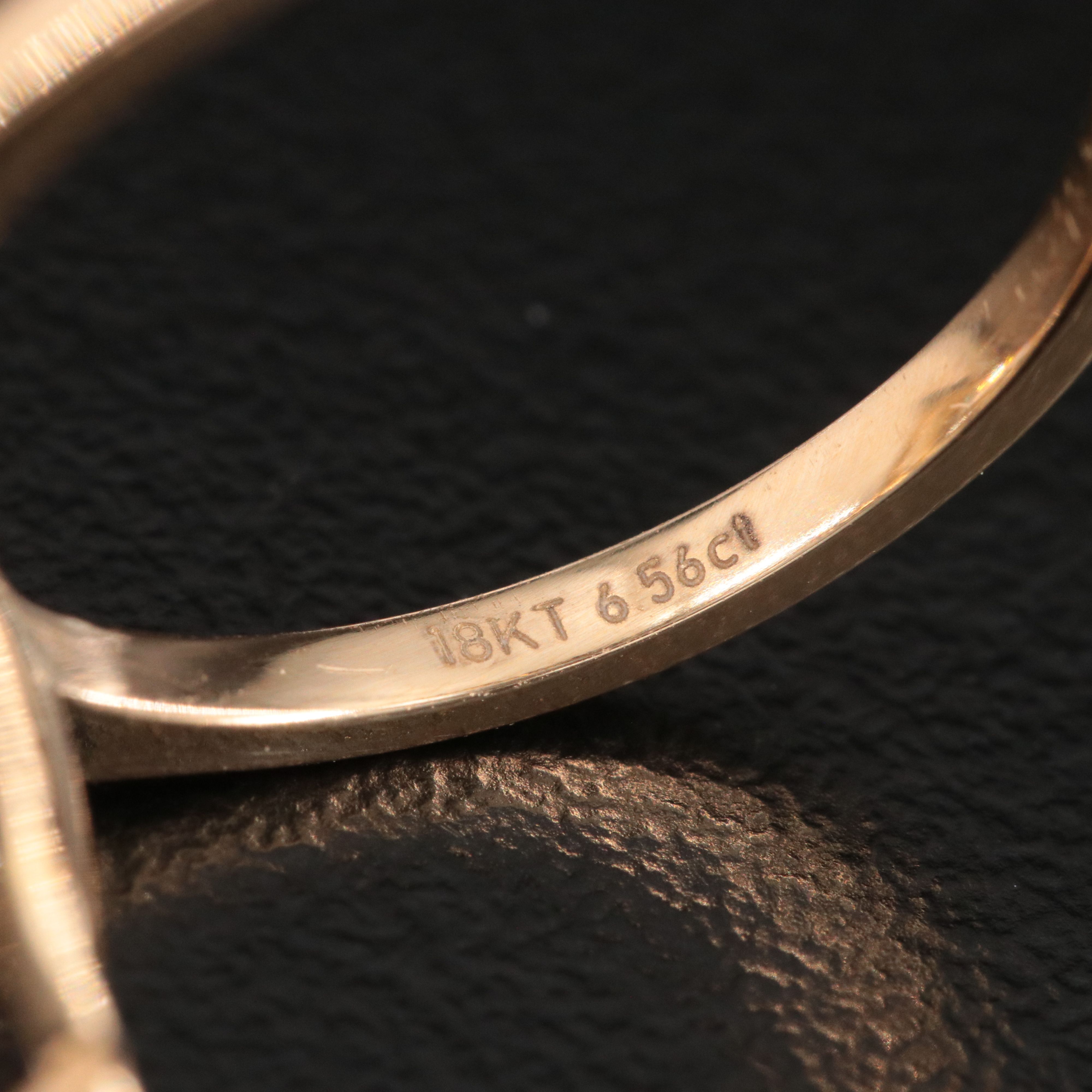 18K 6.56 CT Lab Grown Diamond Solitaire Ring with IGI Report