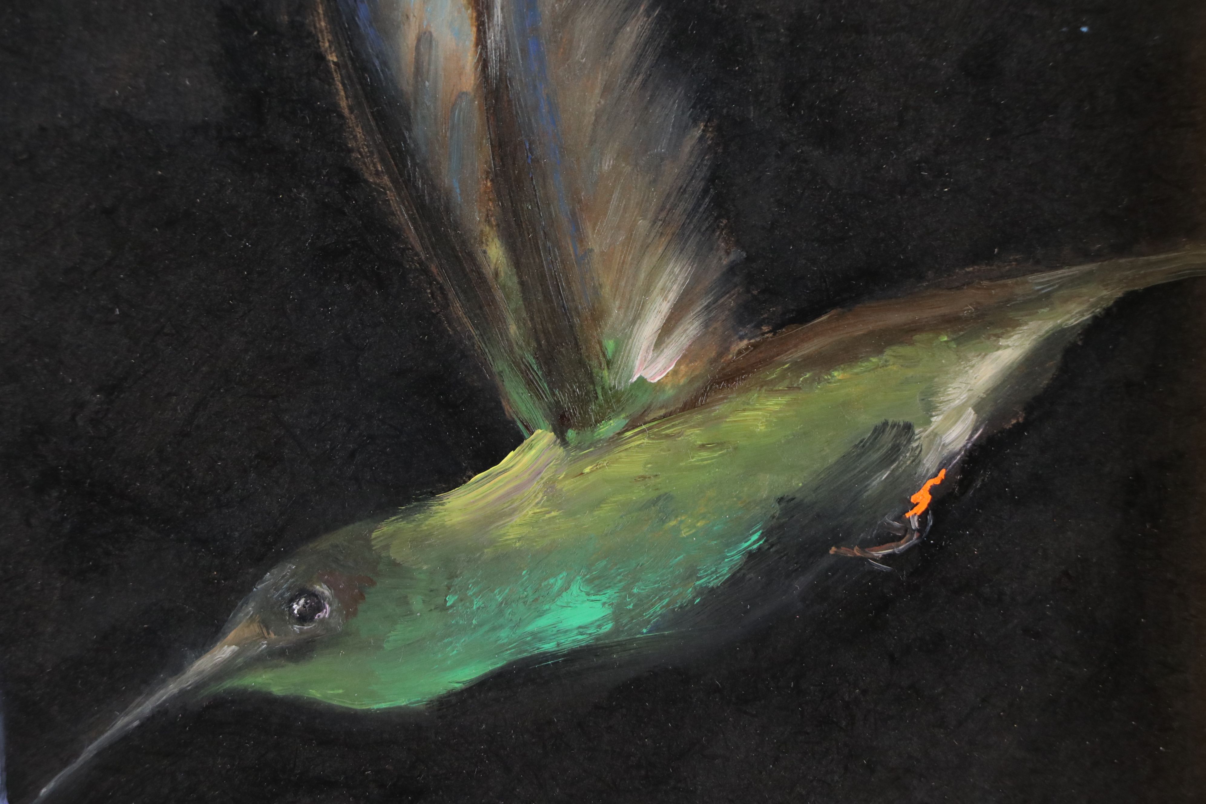 Natalia Demenko Oil Painting of Hummingbird