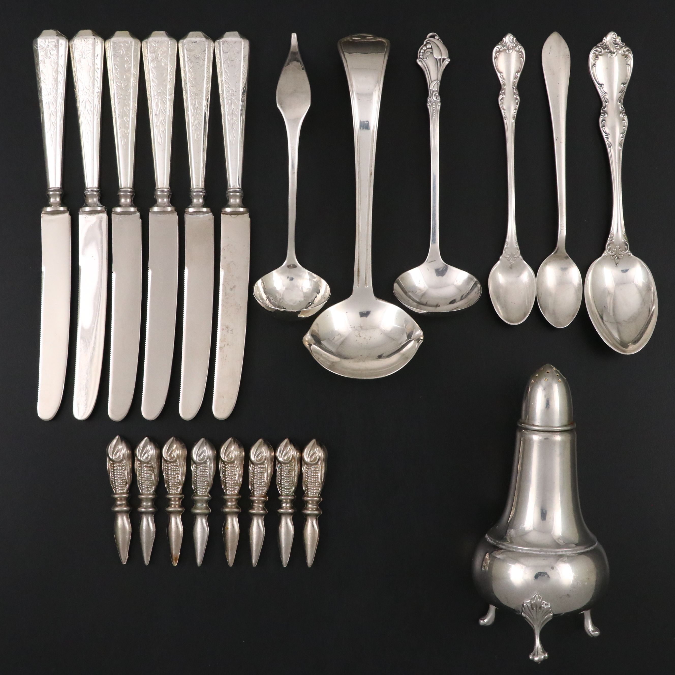 Theodore Pond Arts & Crafts Sterling Ladle with Other Utensils and Tableware