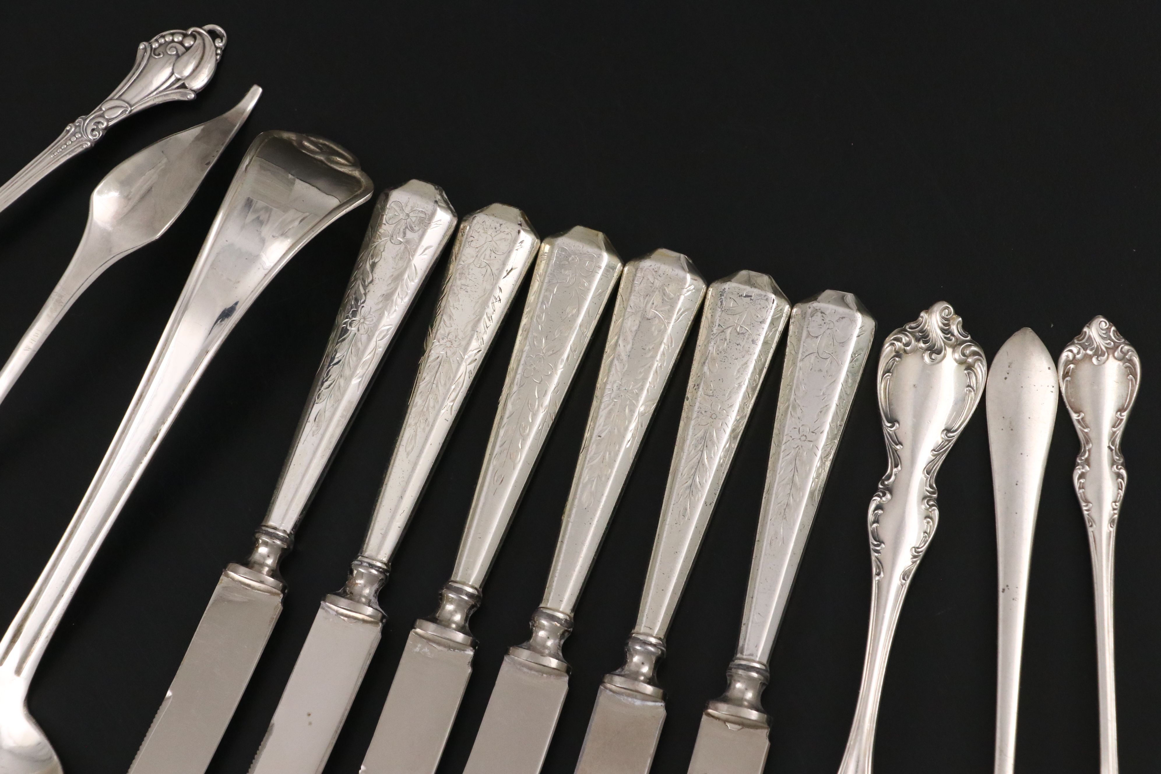 Theodore Pond Arts & Crafts Sterling Ladle with Other Utensils and Tableware