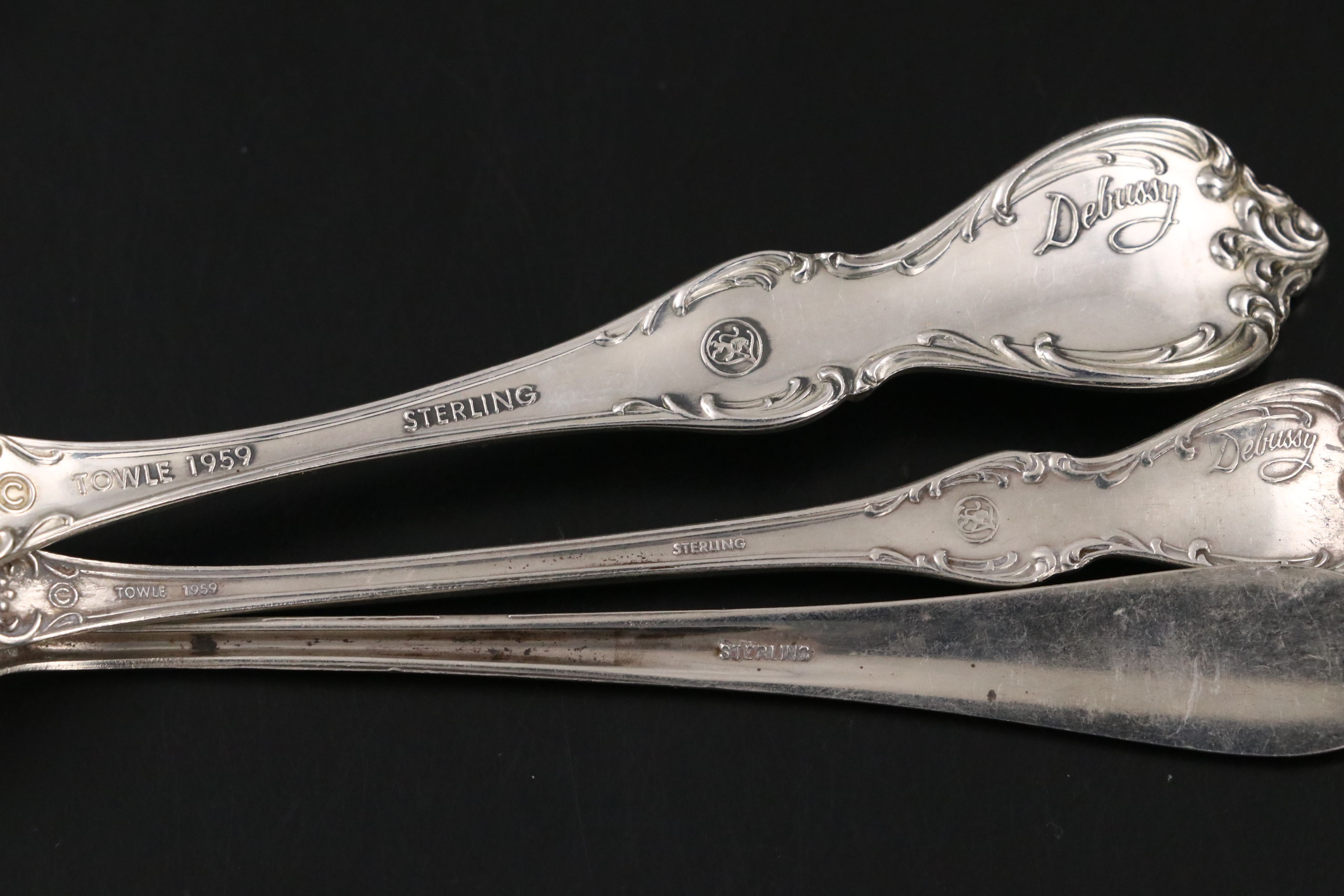 Theodore Pond Arts & Crafts Sterling Ladle with Other Utensils and Tableware