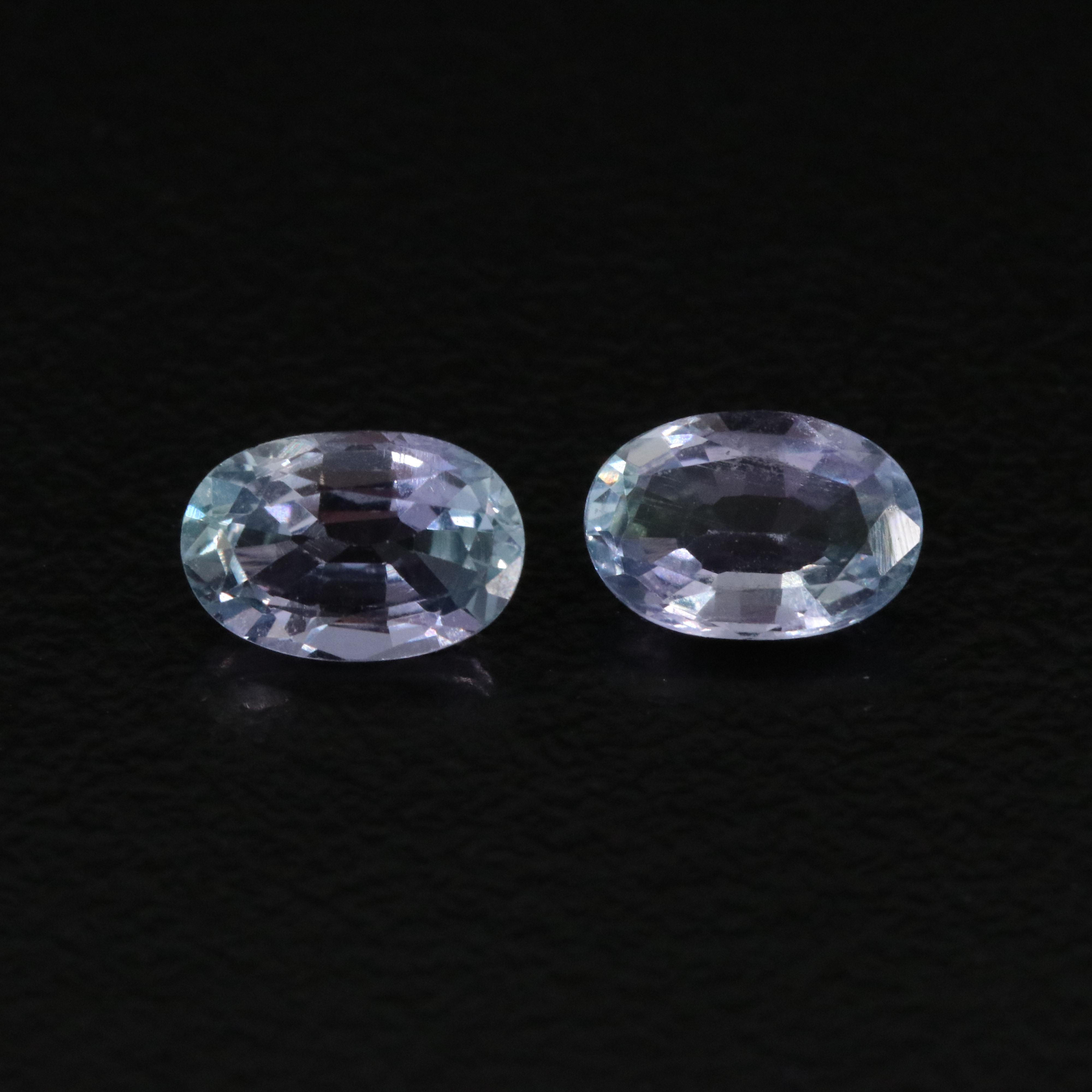 Loose 1.70 CTW Tanzanite Pair
