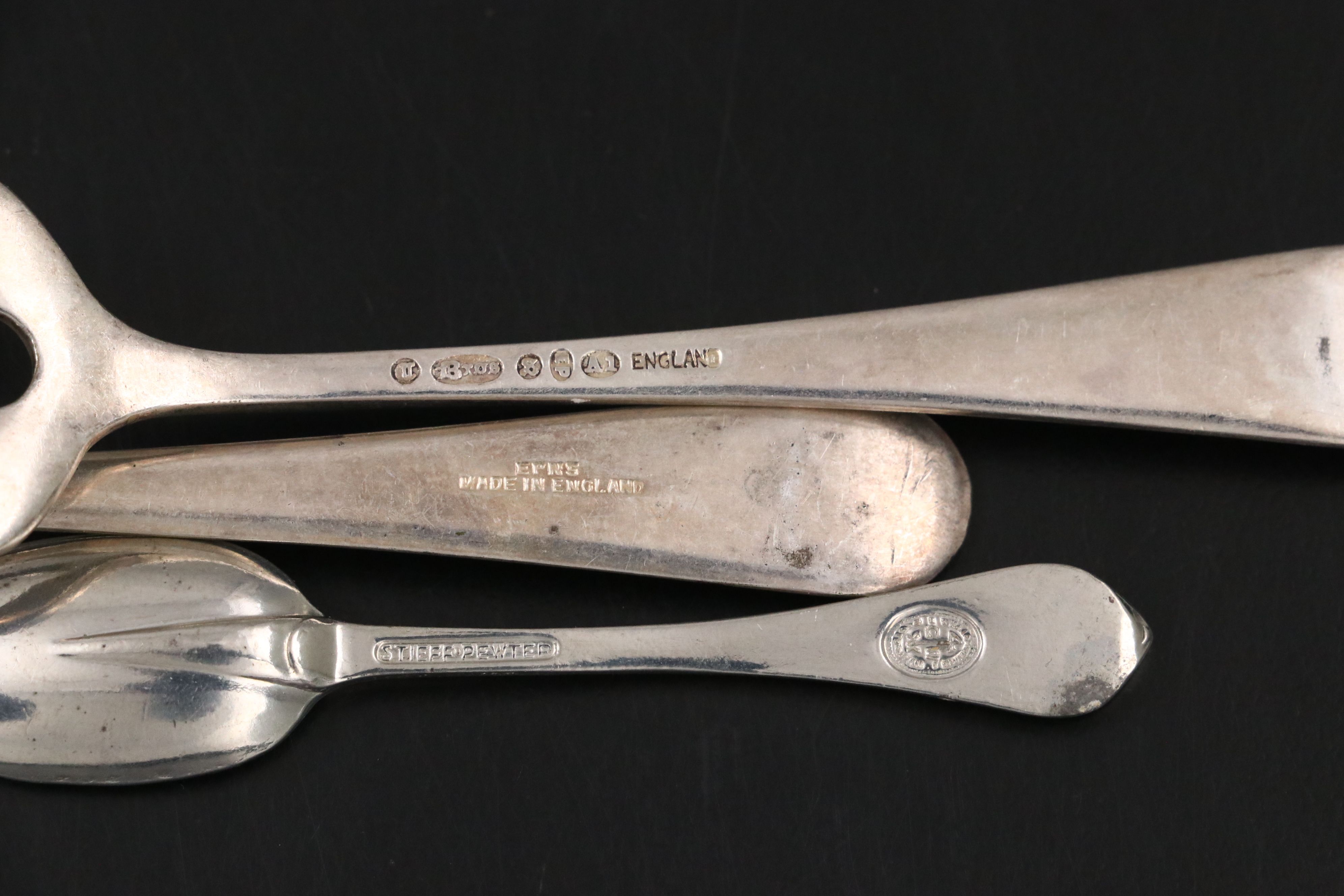 Caviar Spoons with Sterling Salt Shakers, Salt Cellars and More