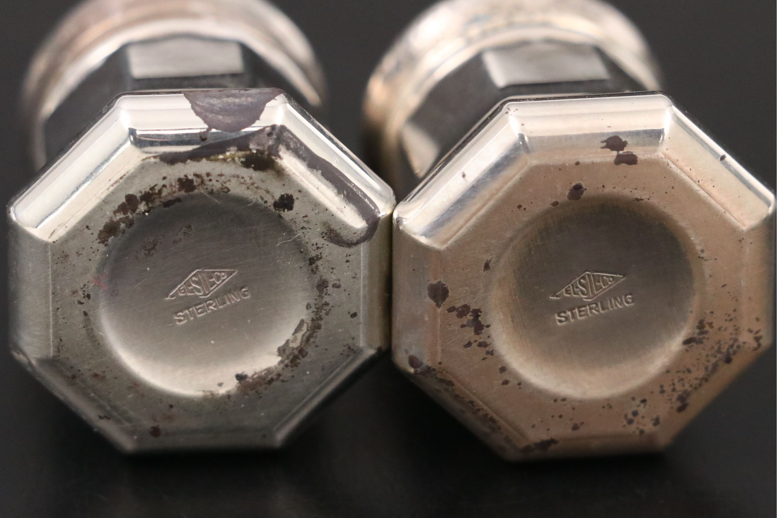 Caviar Spoons with Sterling Salt Shakers, Salt Cellars and More