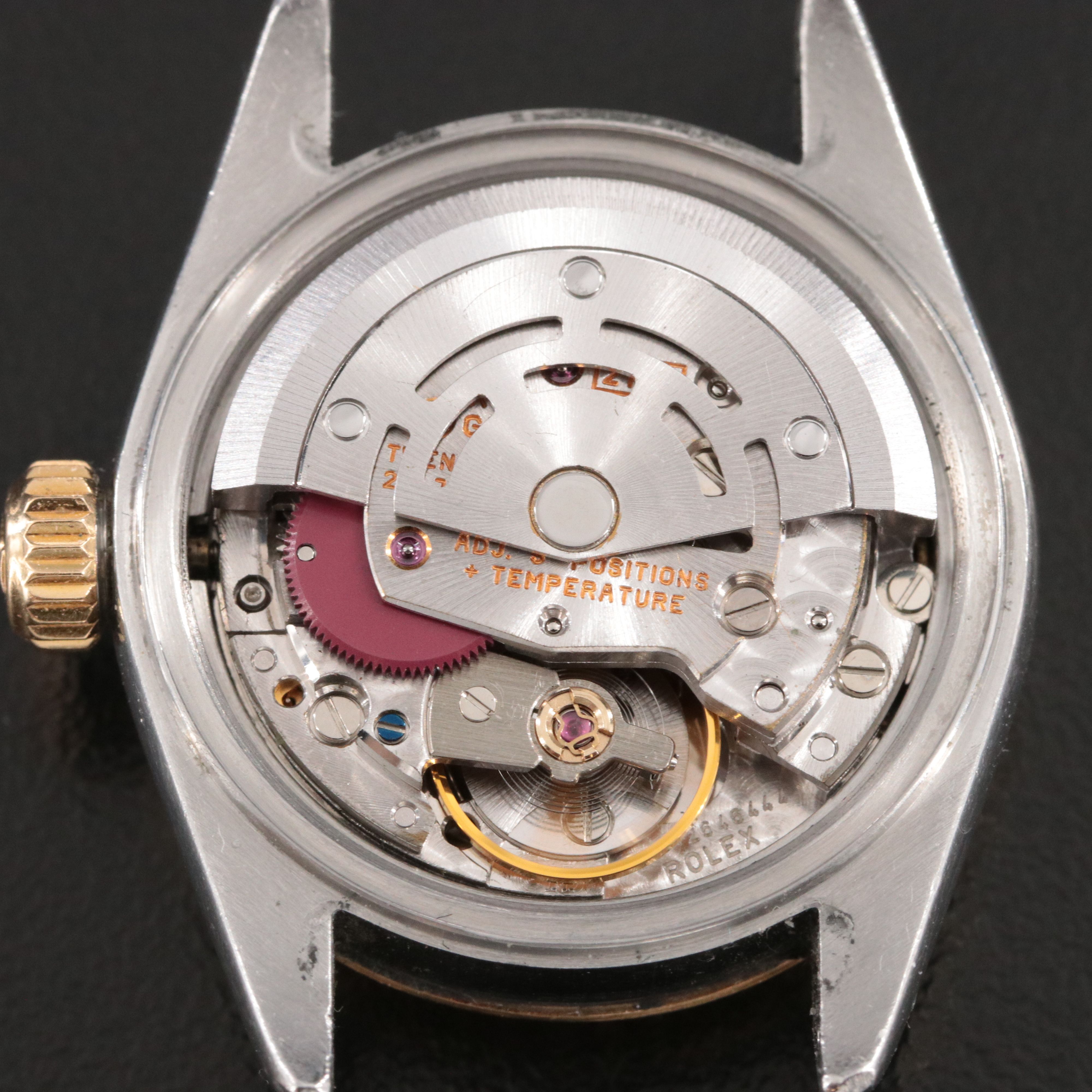 1993 - 1994 Rolex White Roman Index Dial Two Tone Datejust 69173 Watch