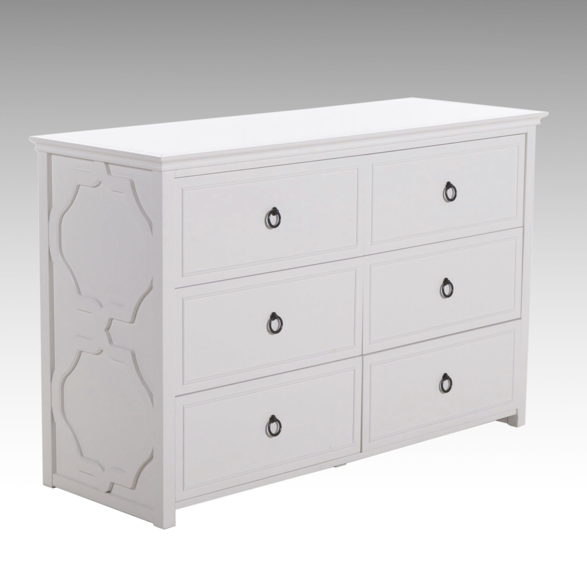 Pottery Barn White-Painted Wood Dresser, 21st Century