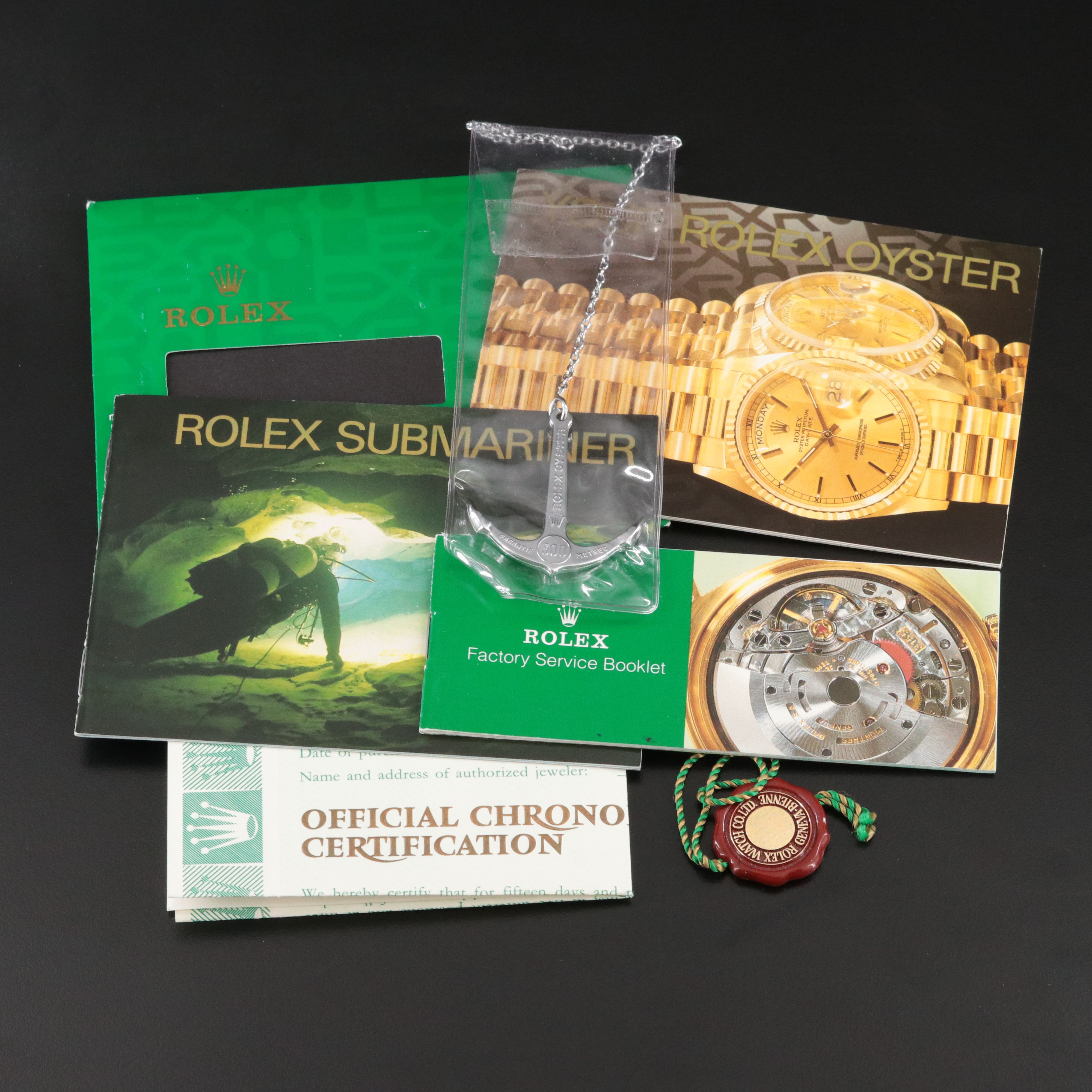 1993-1994 Rolex Oyster Perpetual Stainless Steel Submariner Date Watch