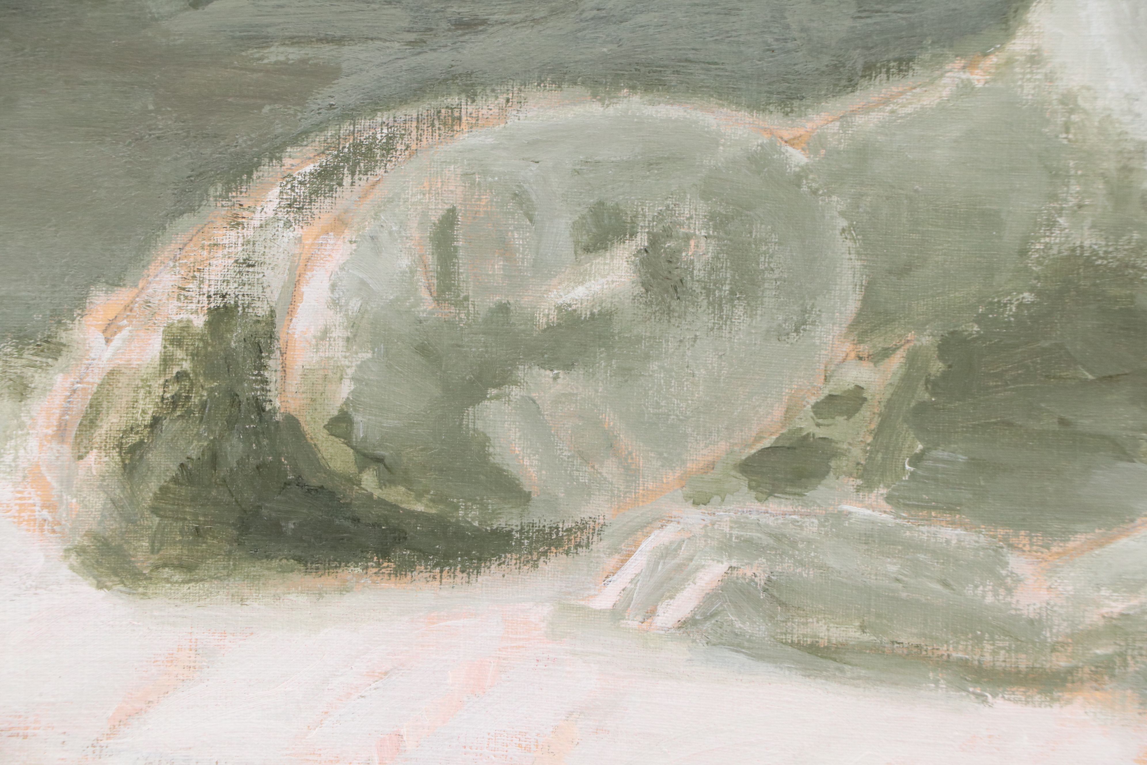 Jan Rauchwerger Oil Painting of Sleeping Figure, 1996
