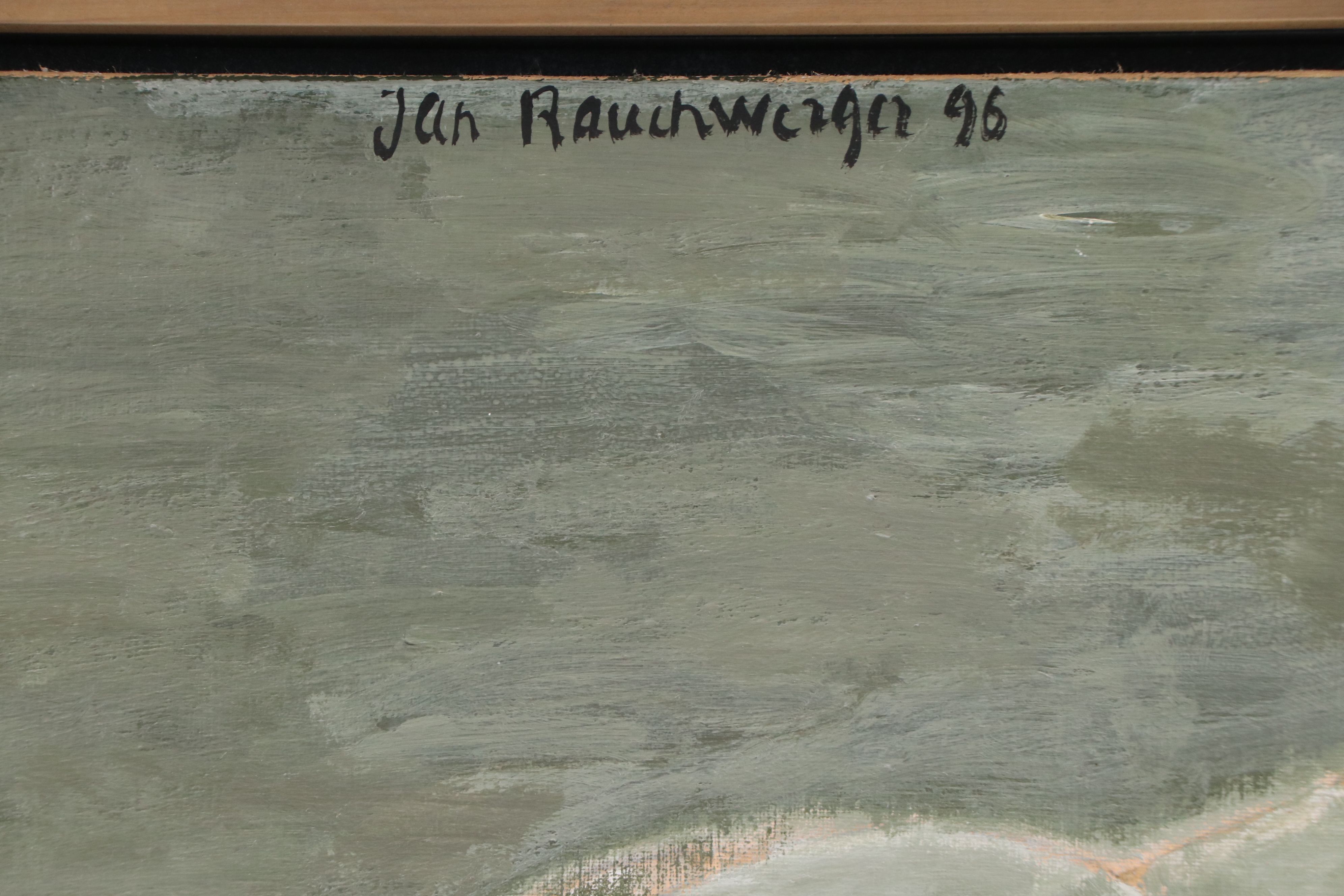 Jan Rauchwerger Oil Painting of Sleeping Figure, 1996