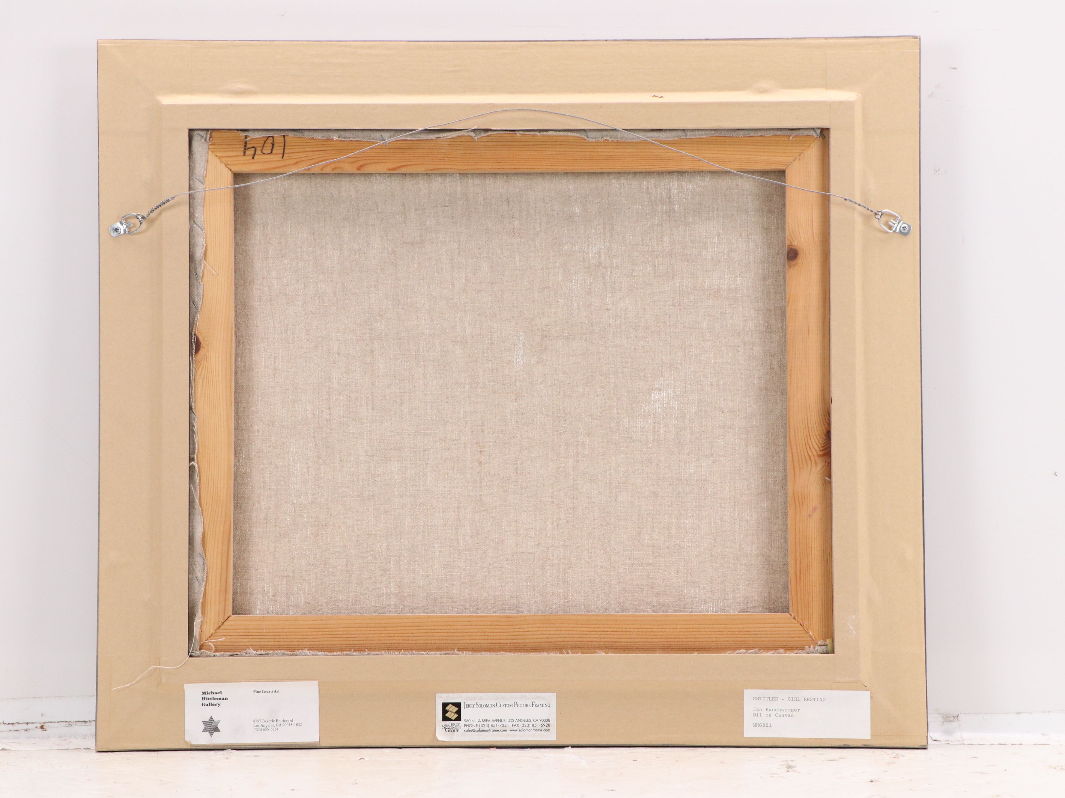 Jan Rauchwerger Oil Painting of Sleeping Figure, 1996