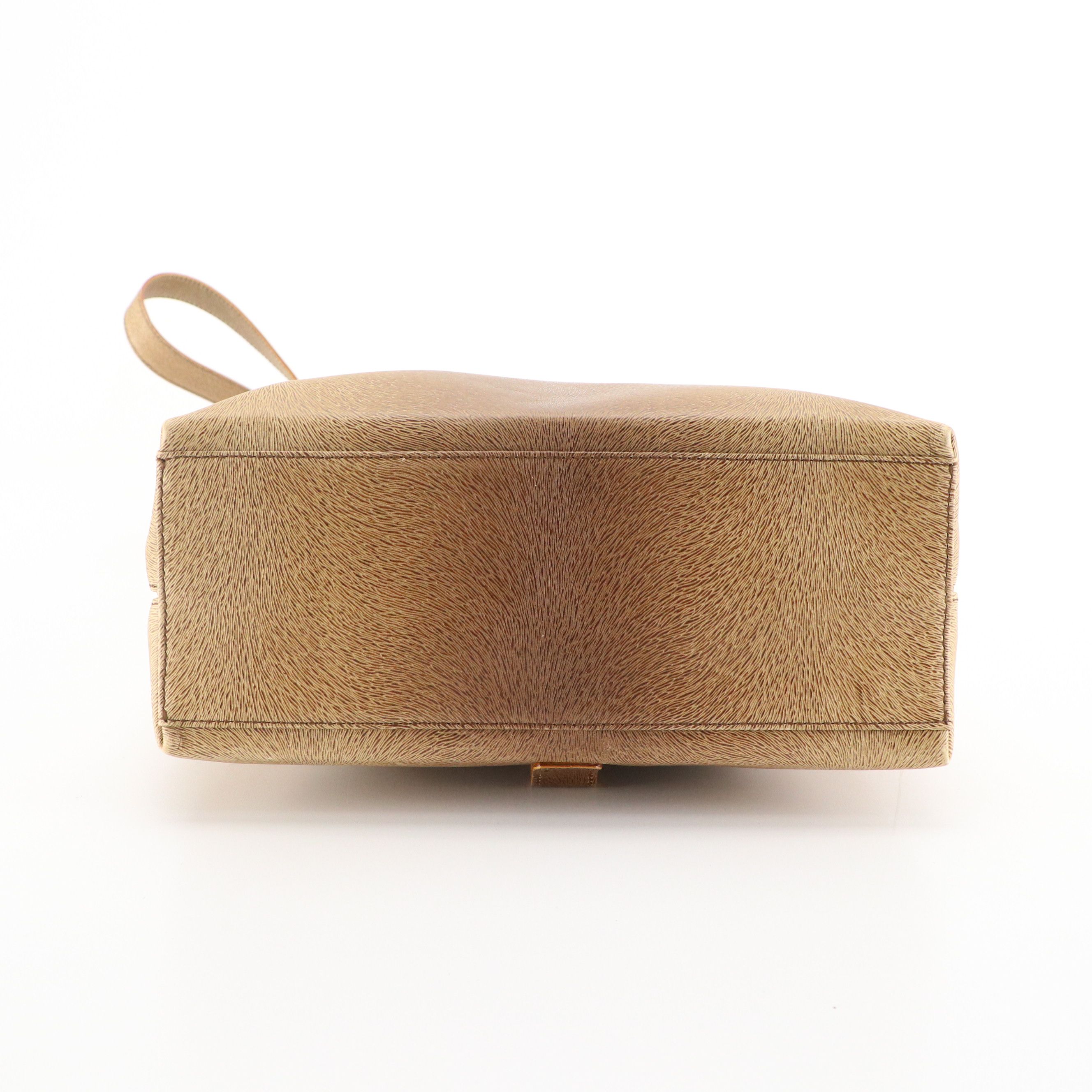 Salvatore Ferragamo Two-Way Bag in Fur Textured Leather