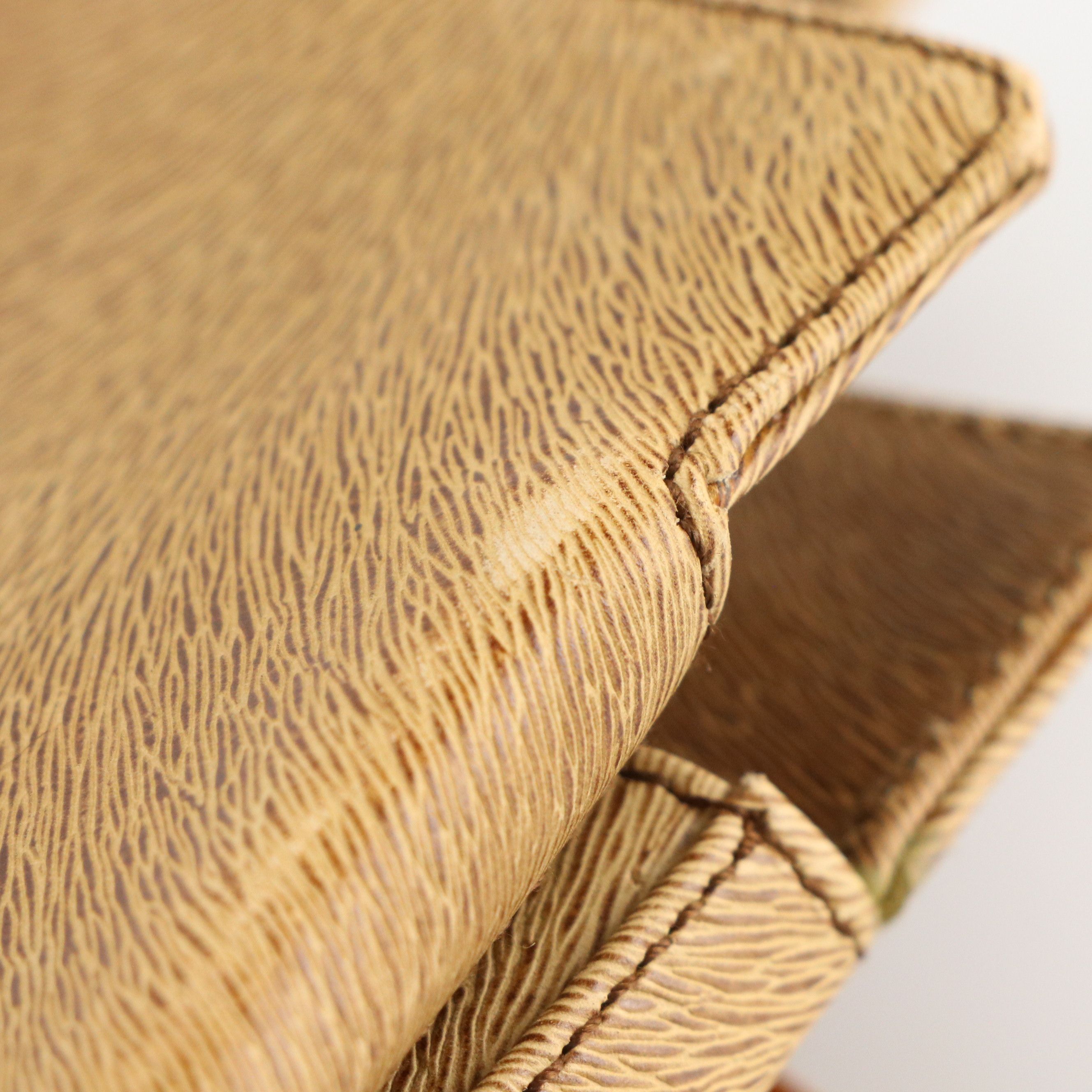 Salvatore Ferragamo Two-Way Bag in Fur Textured Leather