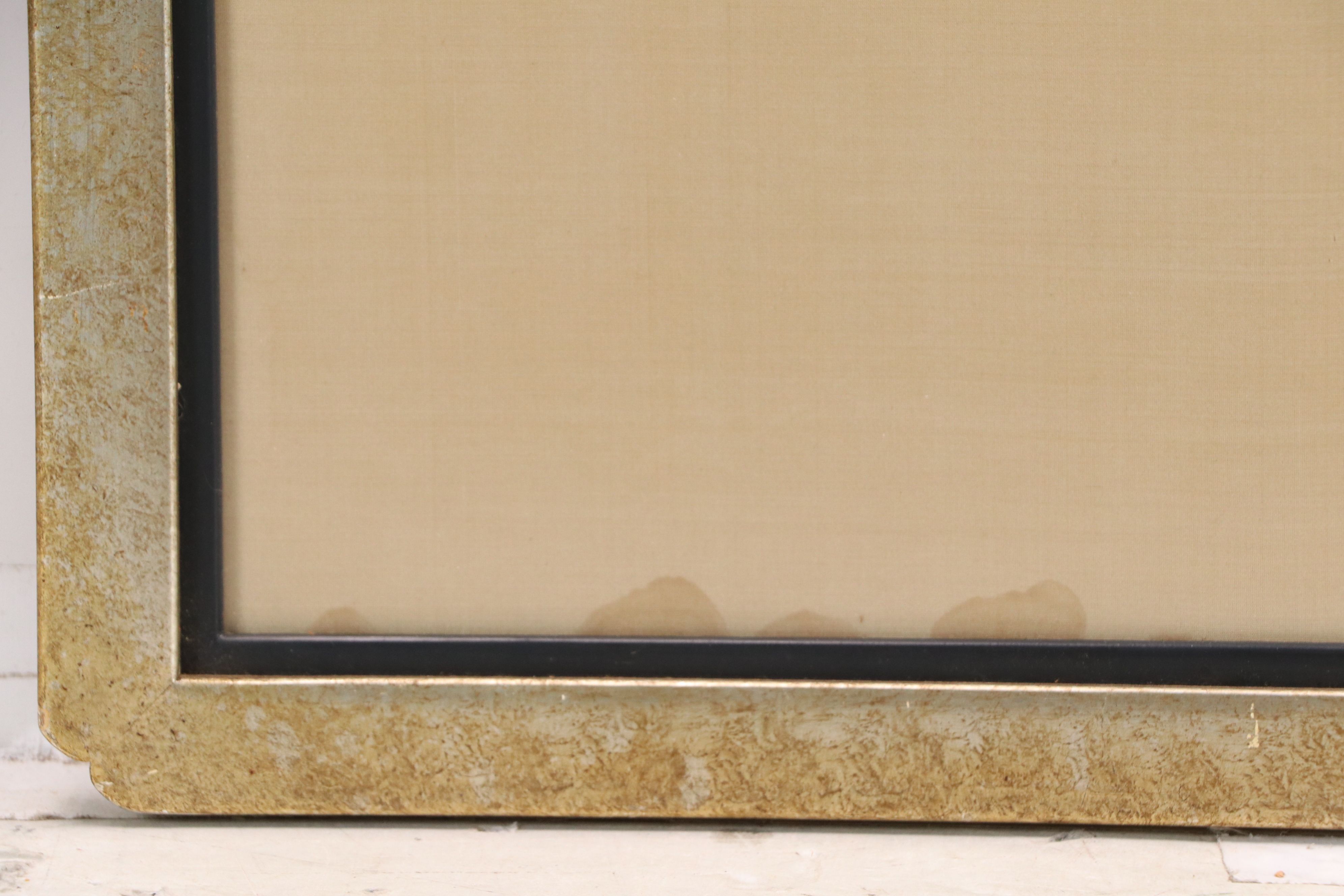 East Asian Silk Embroidery Wall Panel