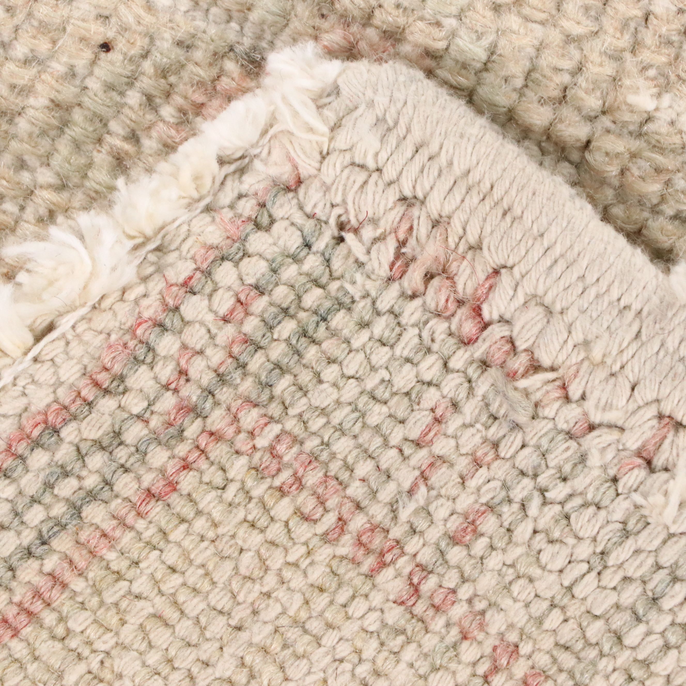 3'9 x 8'1 Hand-Knotted Turkish Oushak Area Rug