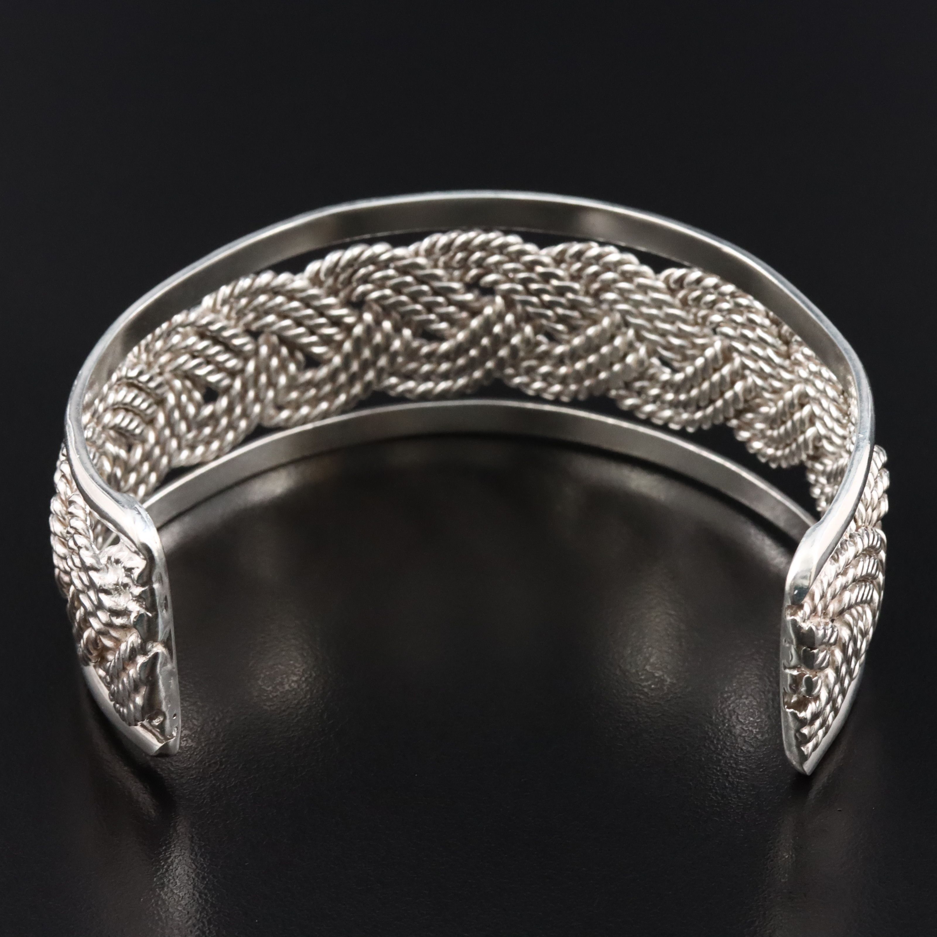 Mexican Sterling Braided Cuff
