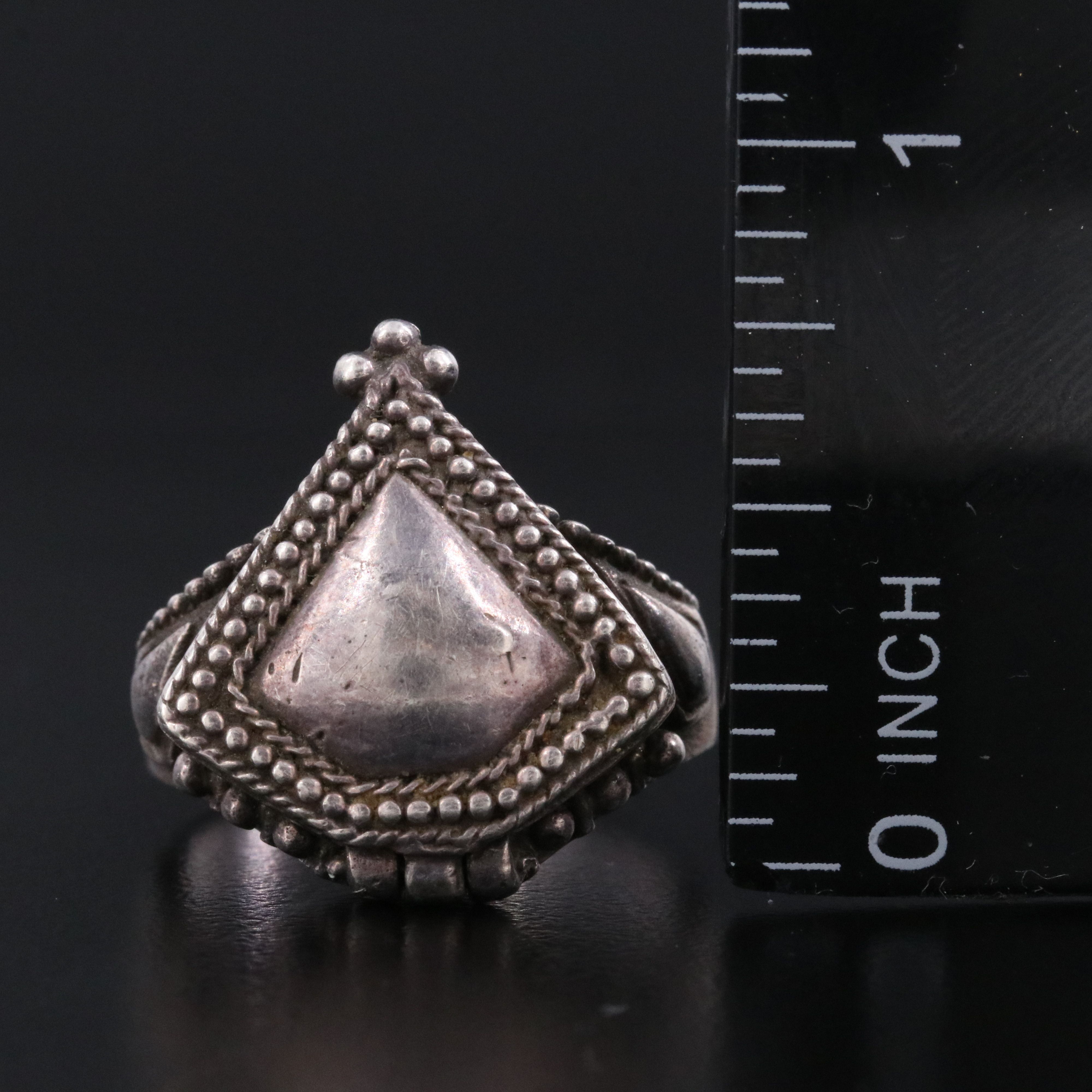 Vintage Sterling Poison Ring