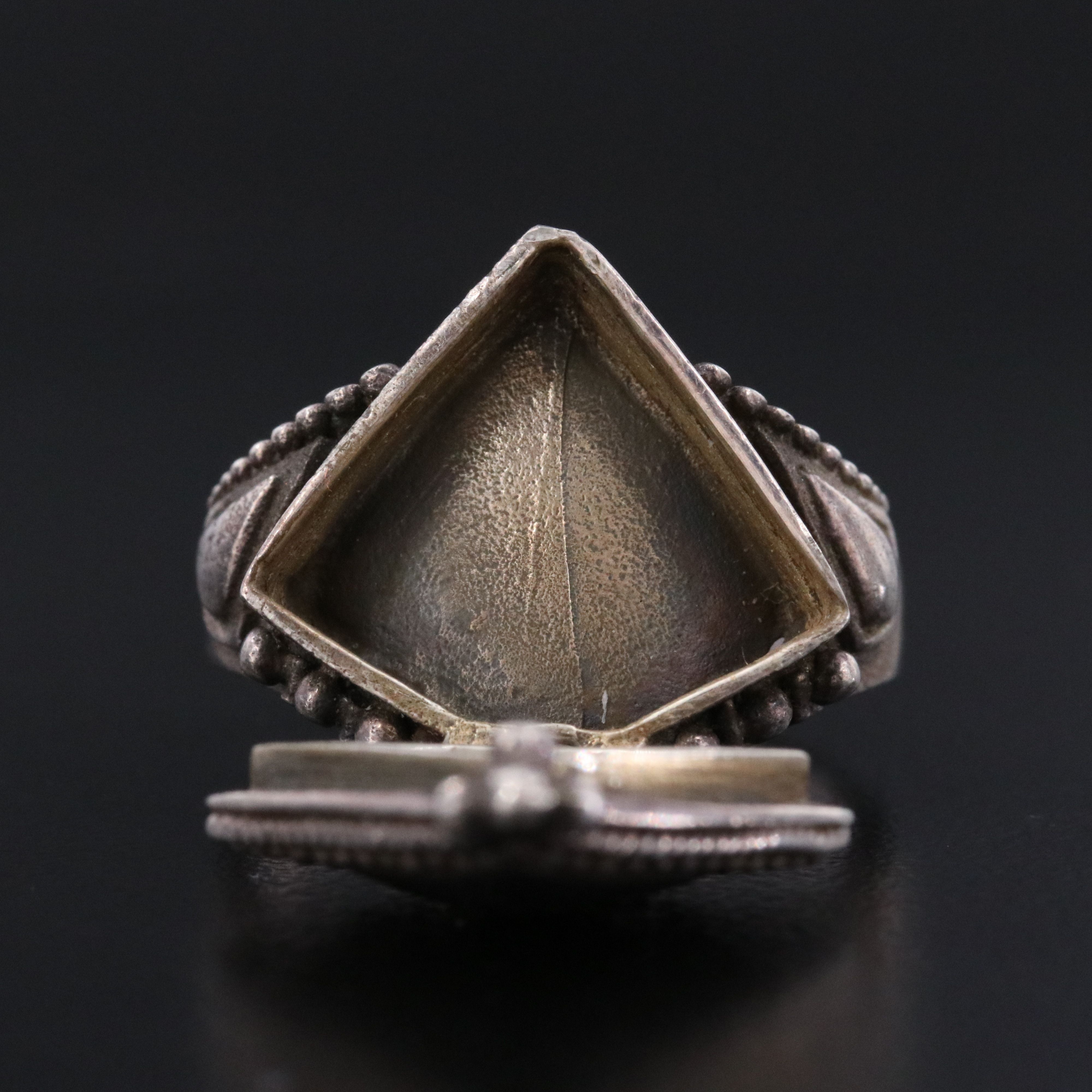 Vintage Sterling Poison Ring