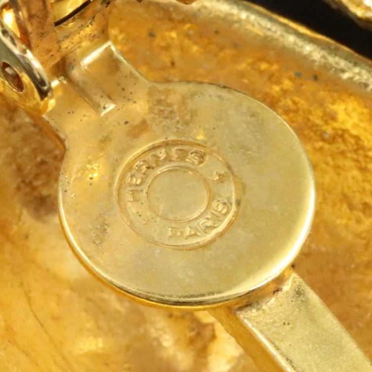 Hermès Vintage Seashell Clip Earrings